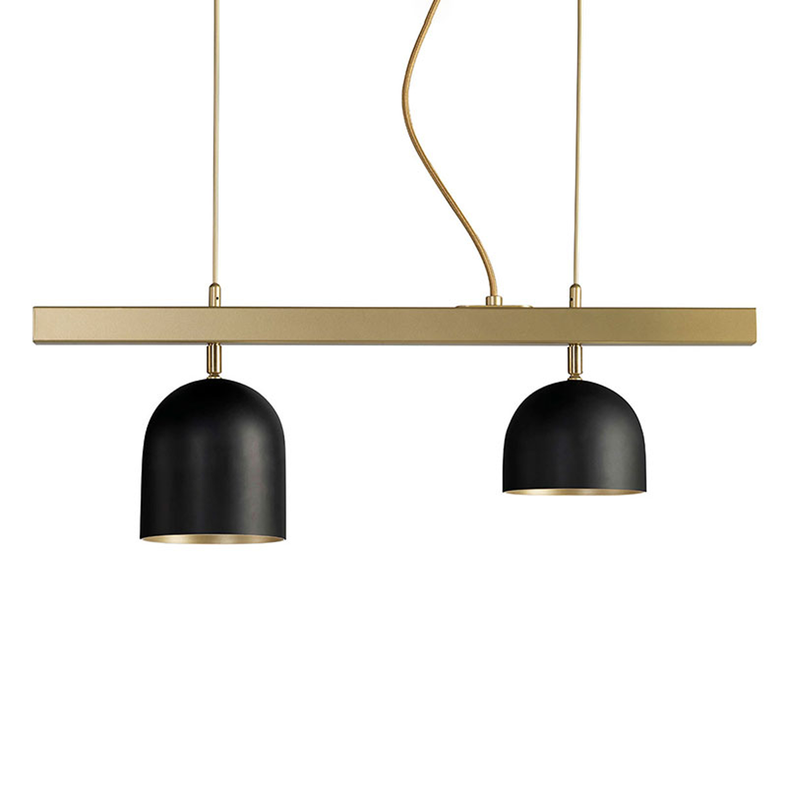 LED-riippuvalaisin Dome 2-lamppuinen, musta