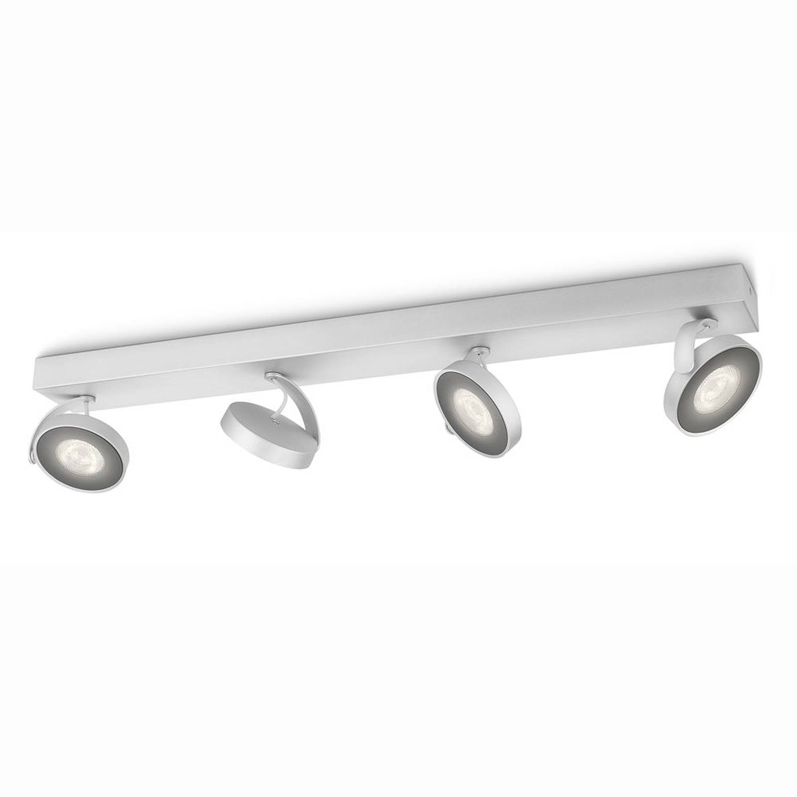 Alumiininvärinen LED-kattovalaisin Clockwork