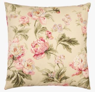 Floral balley koristetyyny moniväri/keltainen