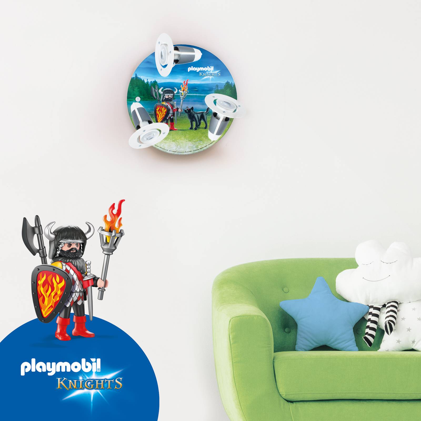 Seinävalaisin, 3 kohdevaloa, PLAYMOBIL Knights