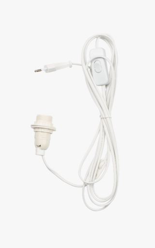 Elektrisk valaisinripustusjohto valkoinen