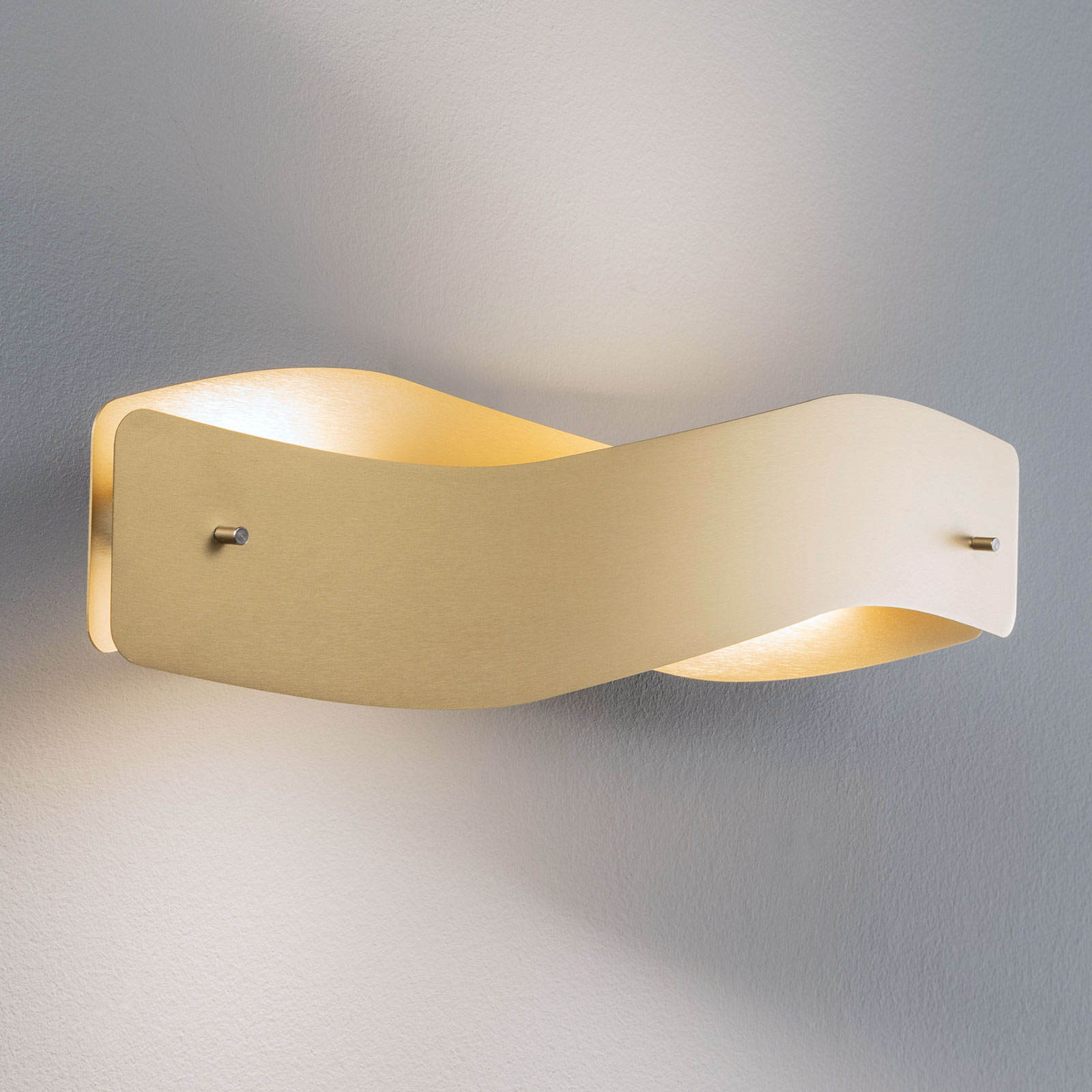 Lucande Lian LED-seinävalaisin, messinki