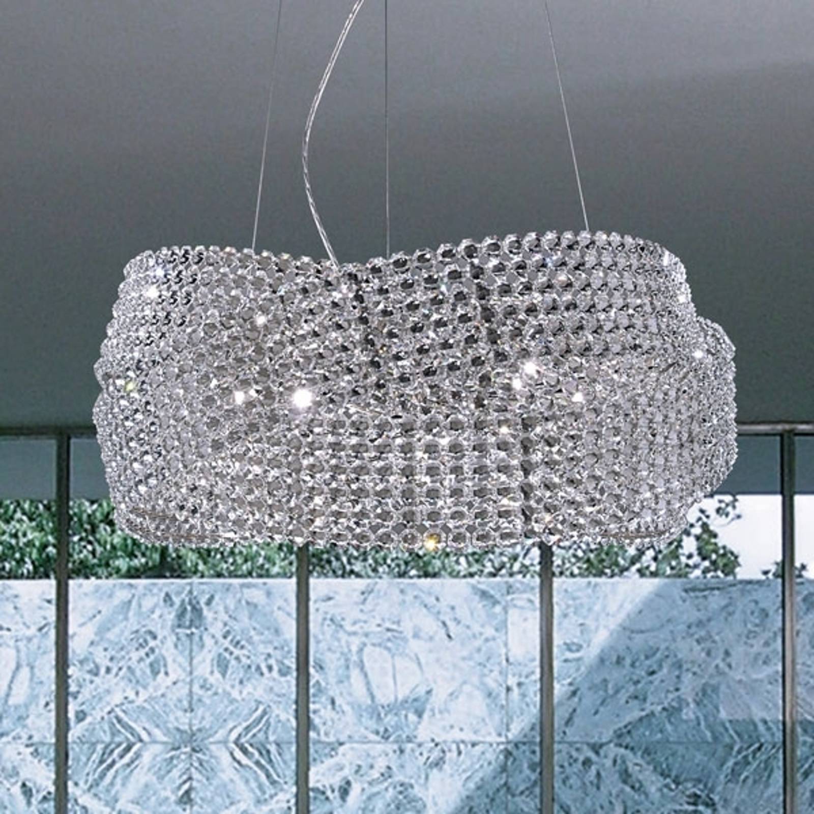 Kristalliriippuvalaisin Diamante Ø 95 cm