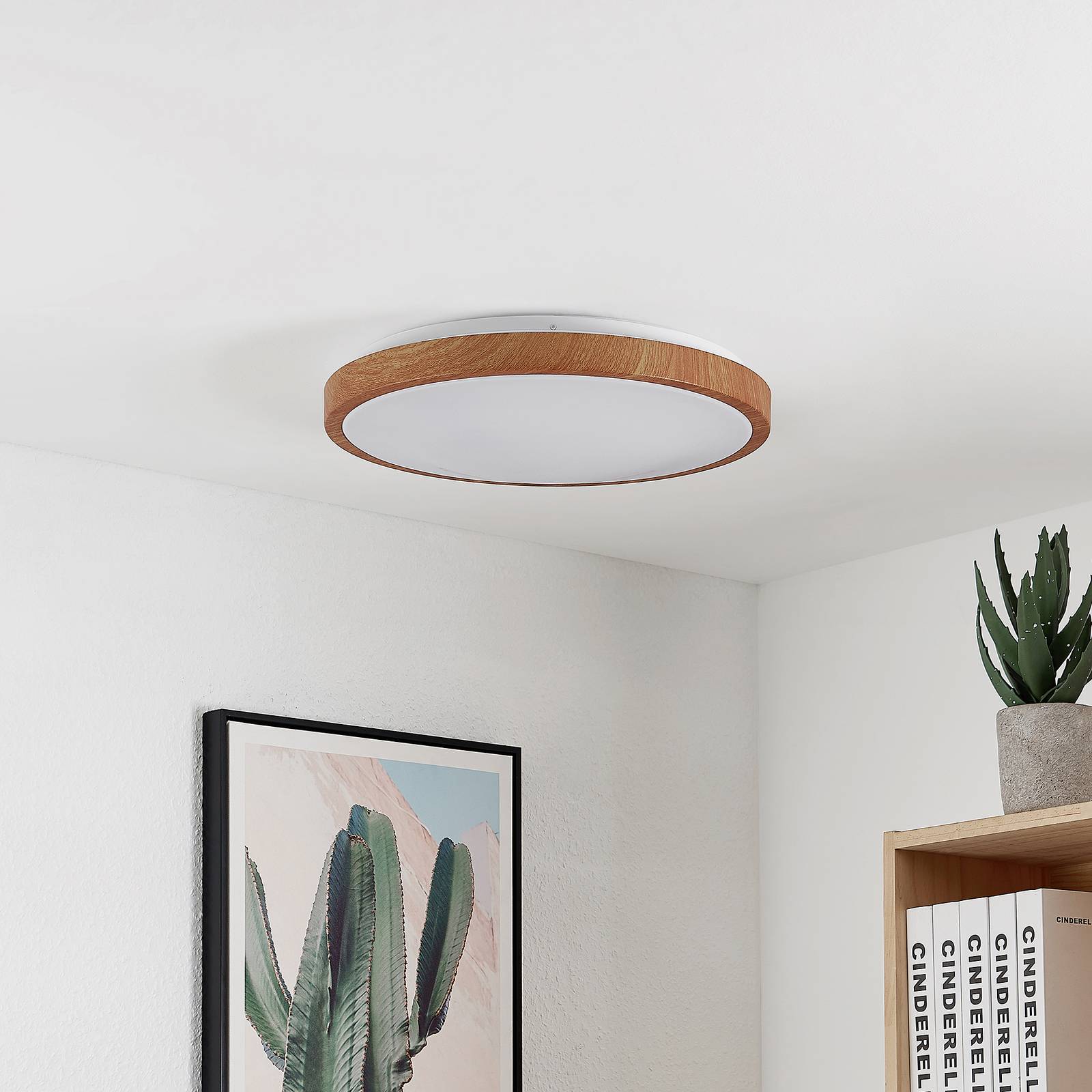 Lindby Mynte -LED-kattovalaisin pyöreä, 42,5 cm