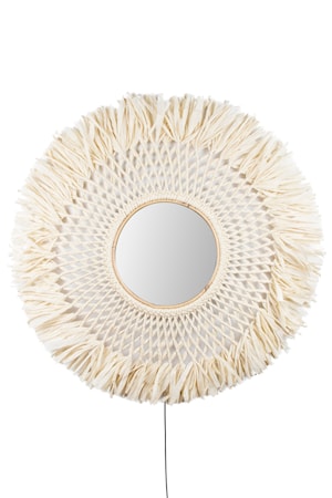 Seinävalaisin Boho Peili Luonnonväri