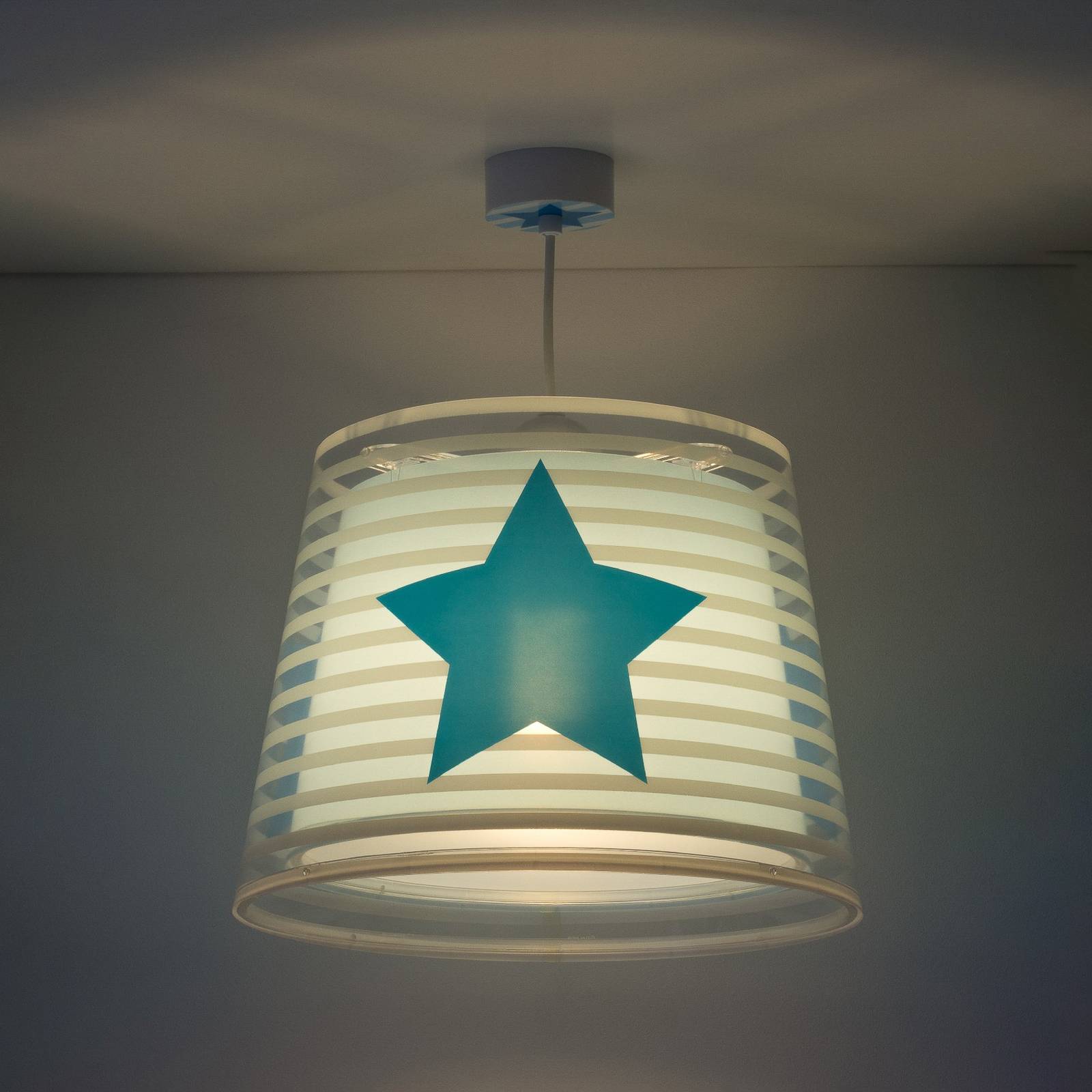 Lasten riippuvalo Light Feeling, 1 lamppu, sininen
