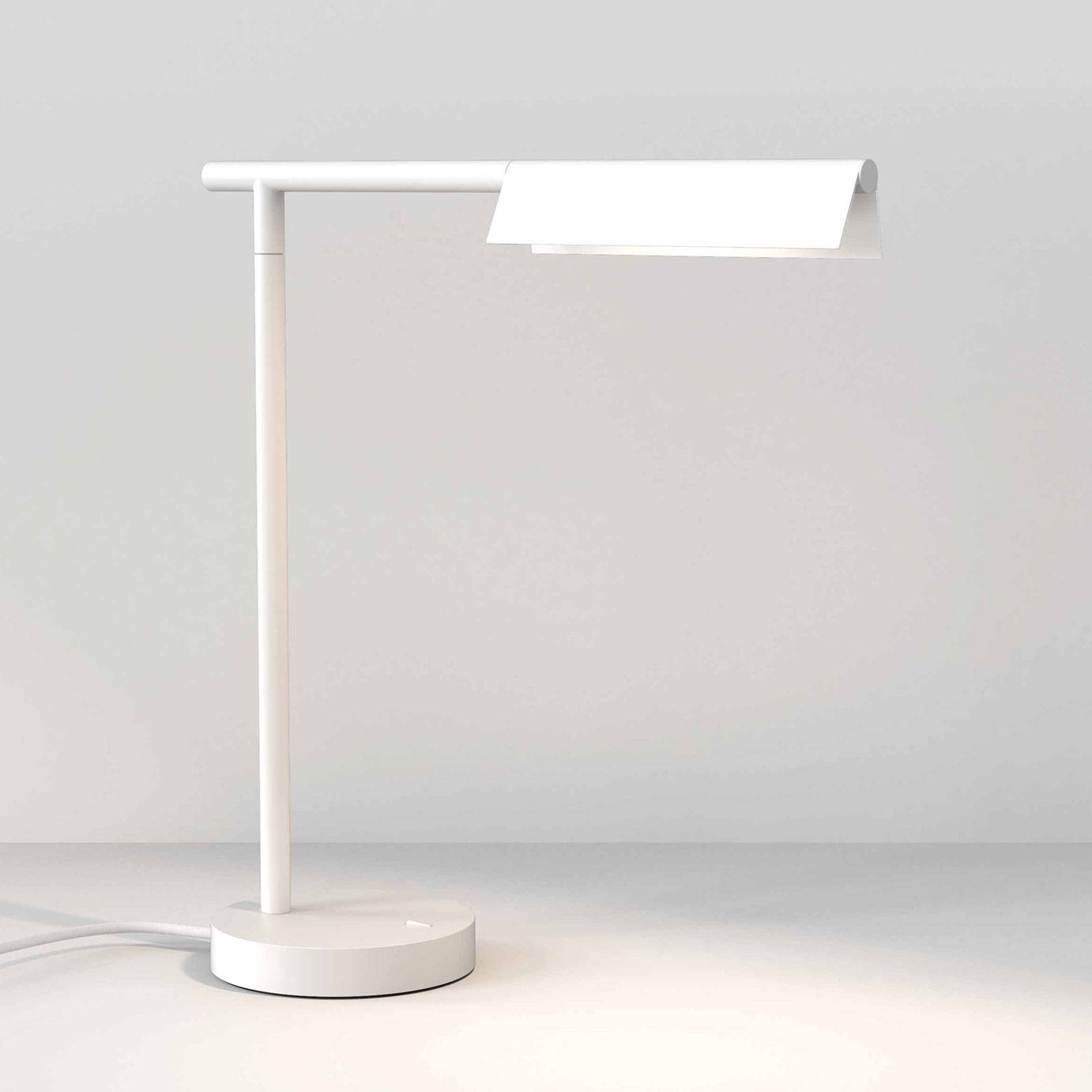 Astro Fold -LED-pöytälamppu, mattavalkoinen