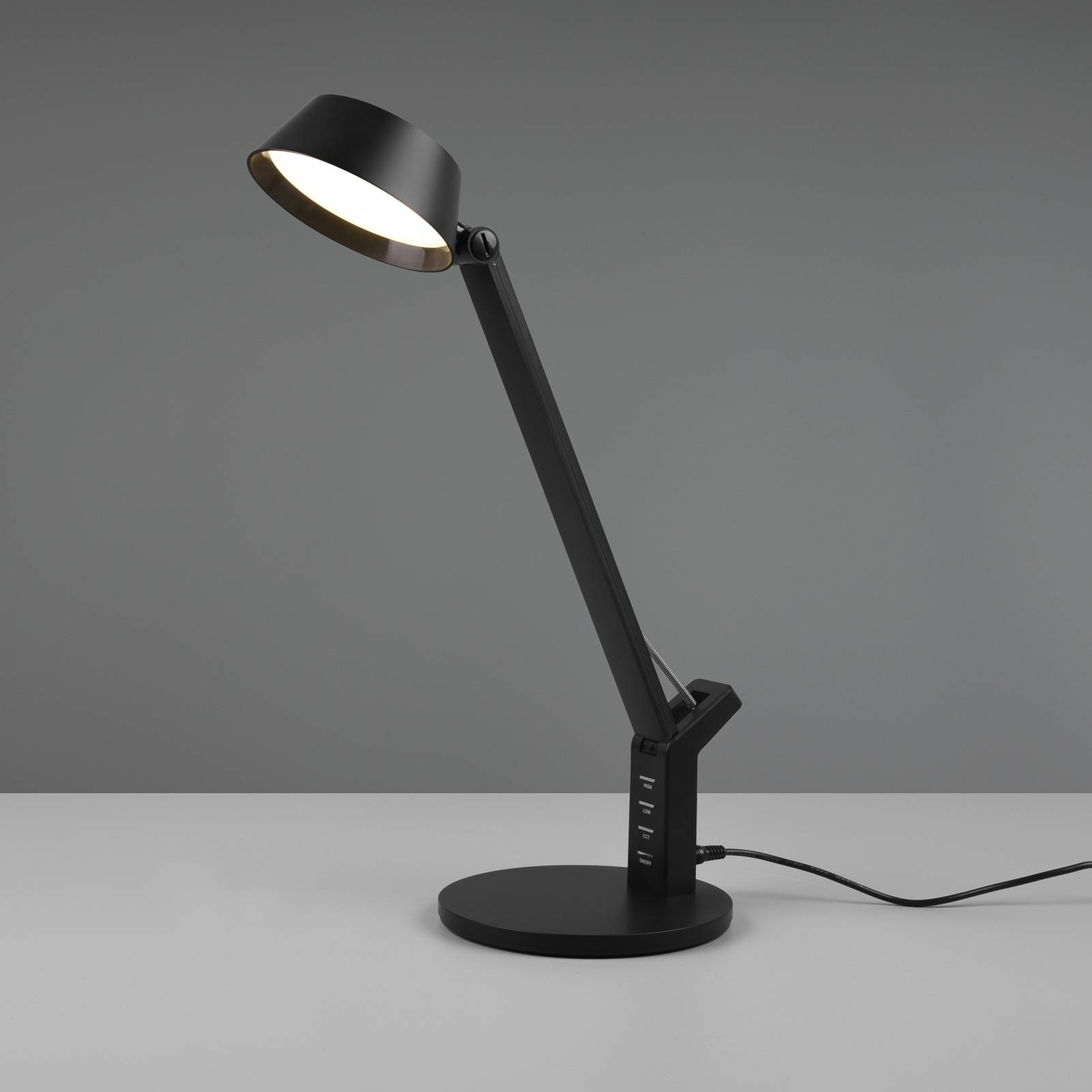 LED-pöytälamppu Ava himmennystoiminnolla, musta