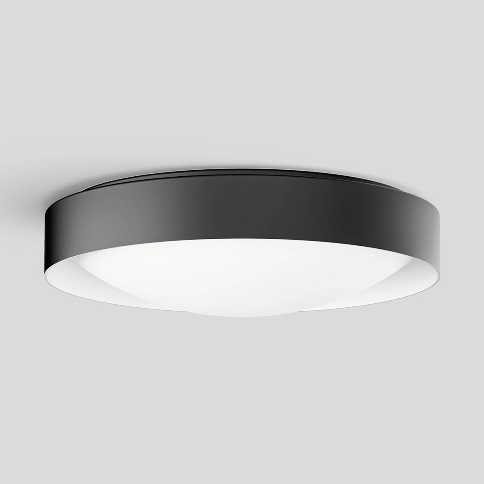 BEGA Studio Line-kattolamppu Ø36cm musta/valkoinen