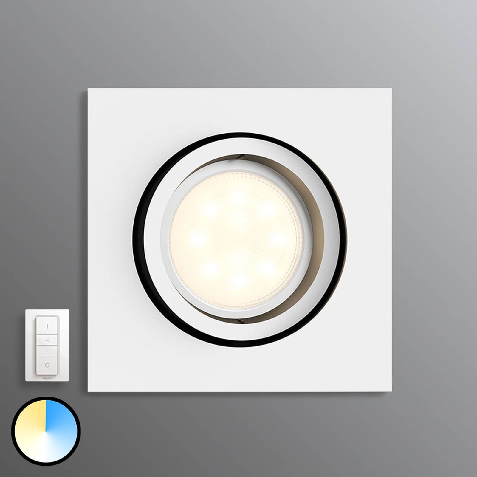 Philips Hue Milliskin kulmikas, valkoinen
