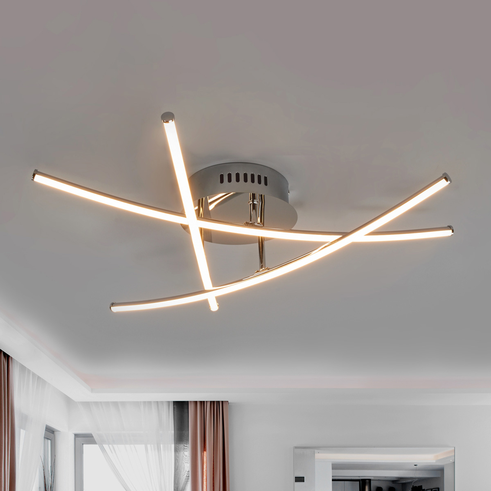 Ristipuikot - kaunis LED-kattovalaisin Yael