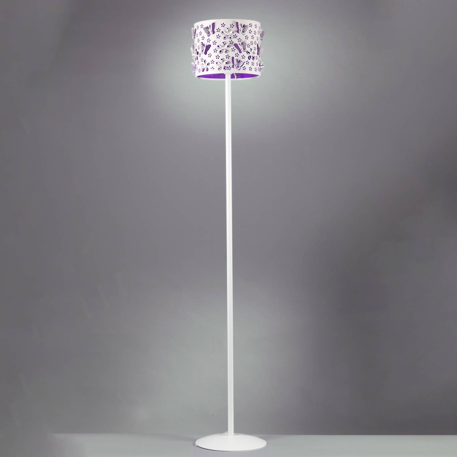 Lattiavalaisin Titilla, valkoinen, violetti