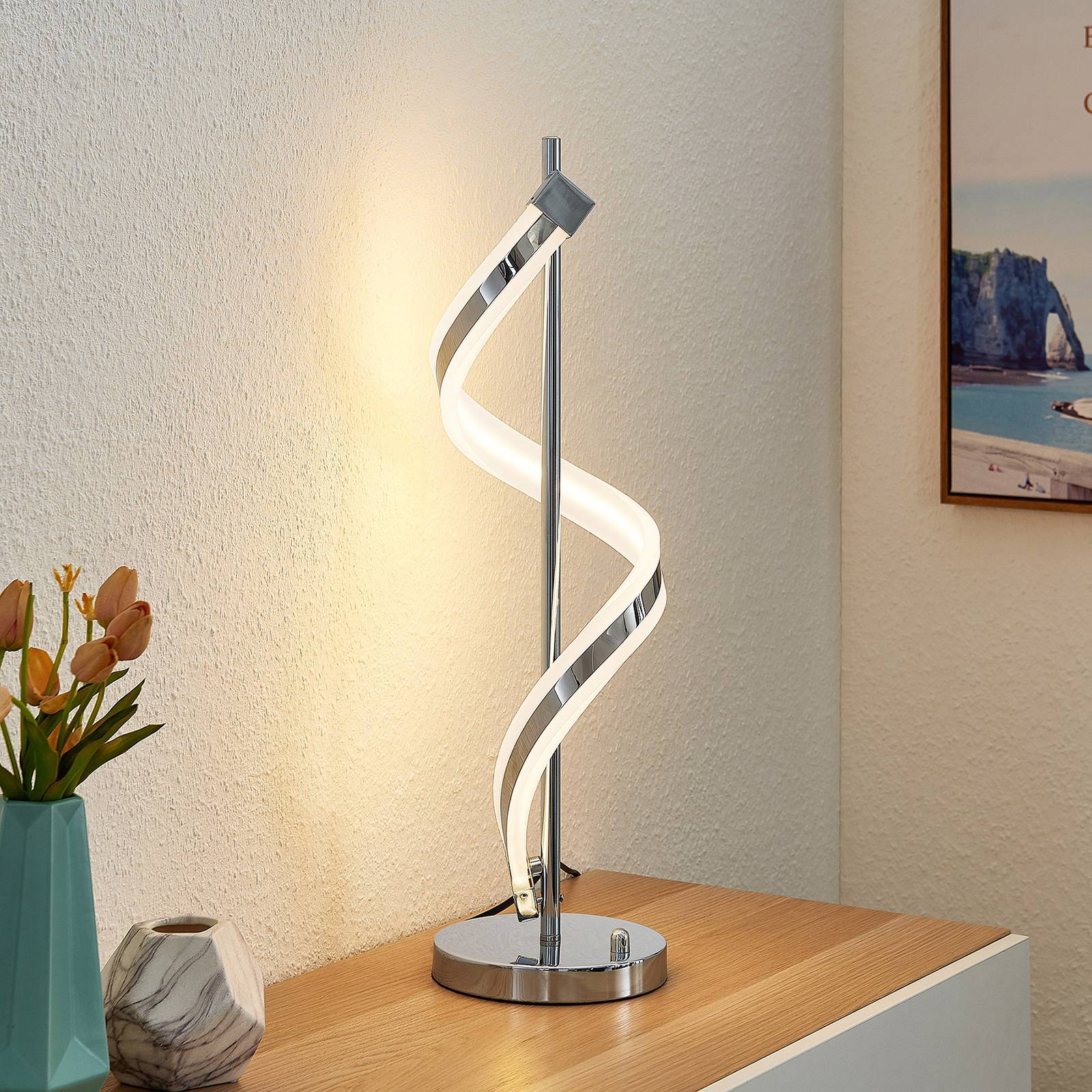 Lindby Norine -LED-pöytävalaisin