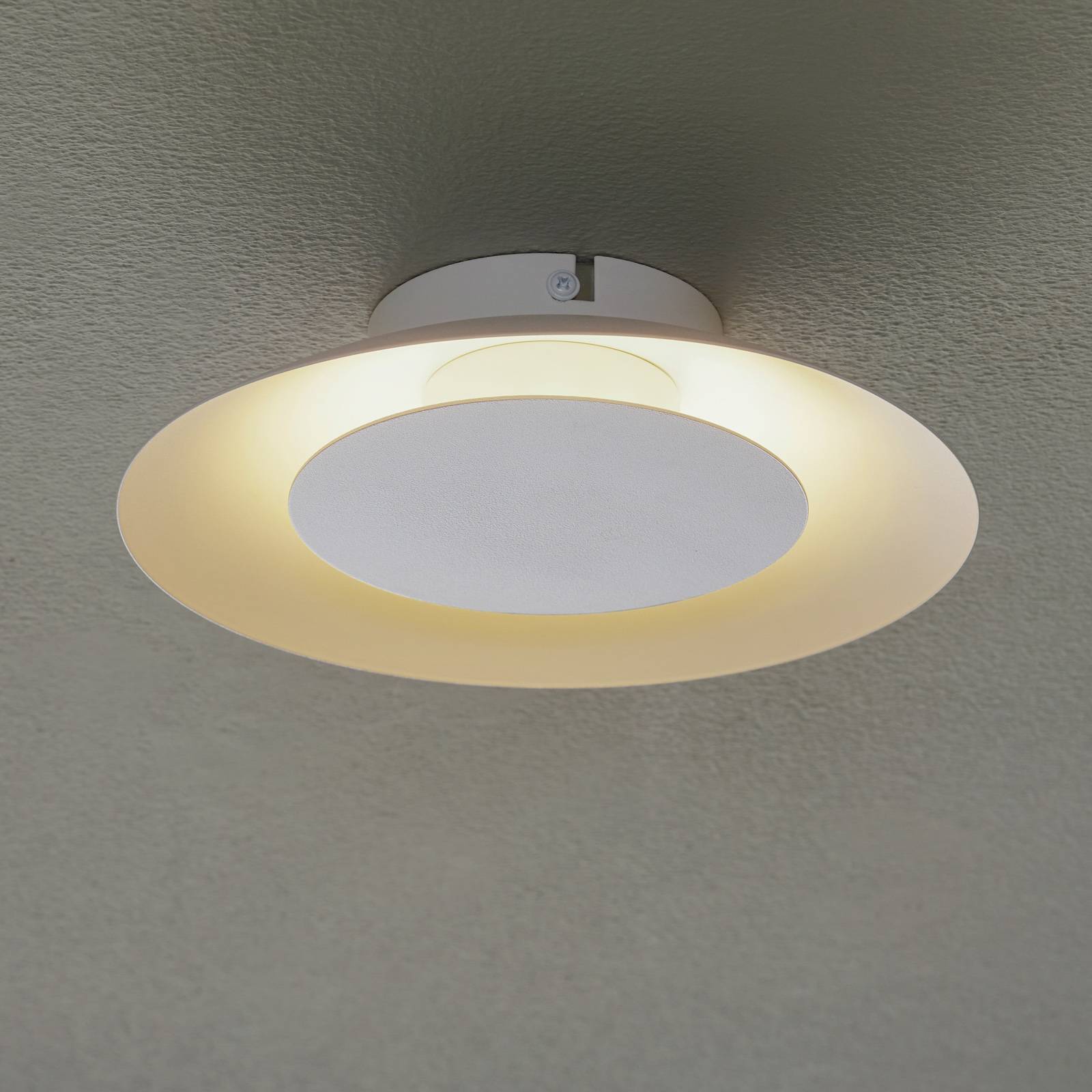 LED-kattovalaisin Foskal, valkoinen, Ø 21,5 cm