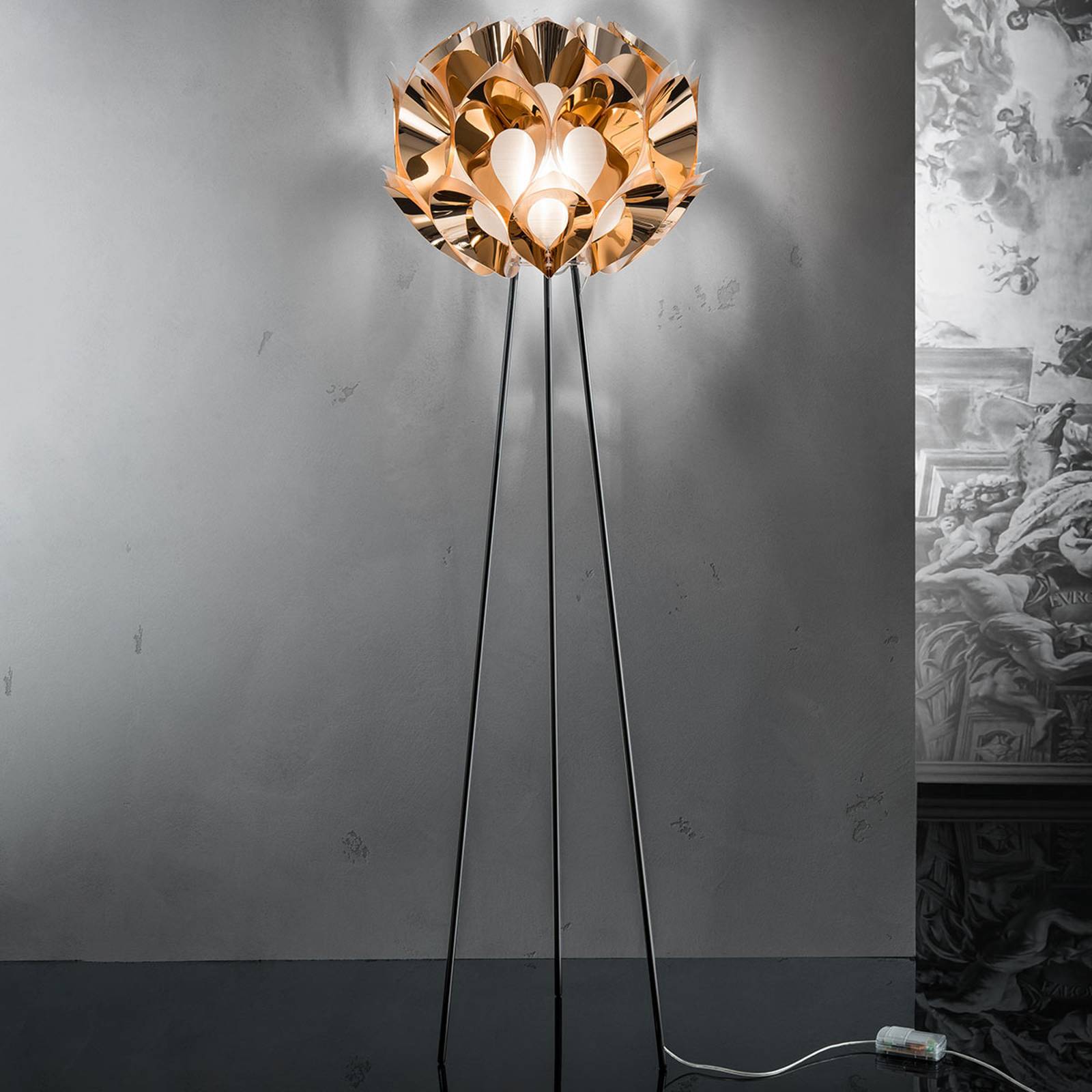 Flora - design-lattiavalaisin, kupari