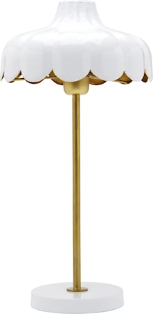 Wells Pöytävalaisin Valkoinen/Kulta 50cm