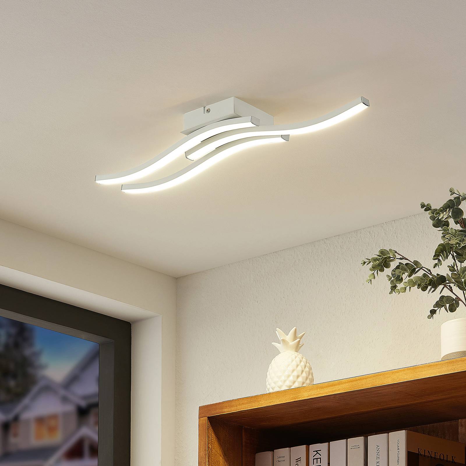 Lindby LED-kattovalo Bisioma 3-lamppuinen 4000K