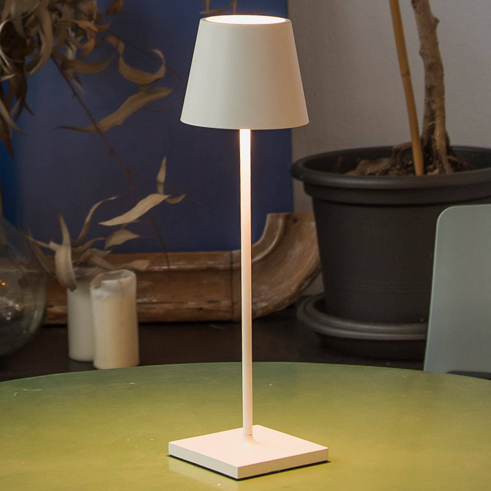 LED-pöytälamppu Toc USB-laturilla, IP54