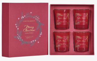 Sense Winter Wonderland 4pk tuoksukynttilä punainen