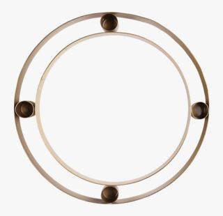 Circle kynttilänjalka messinki