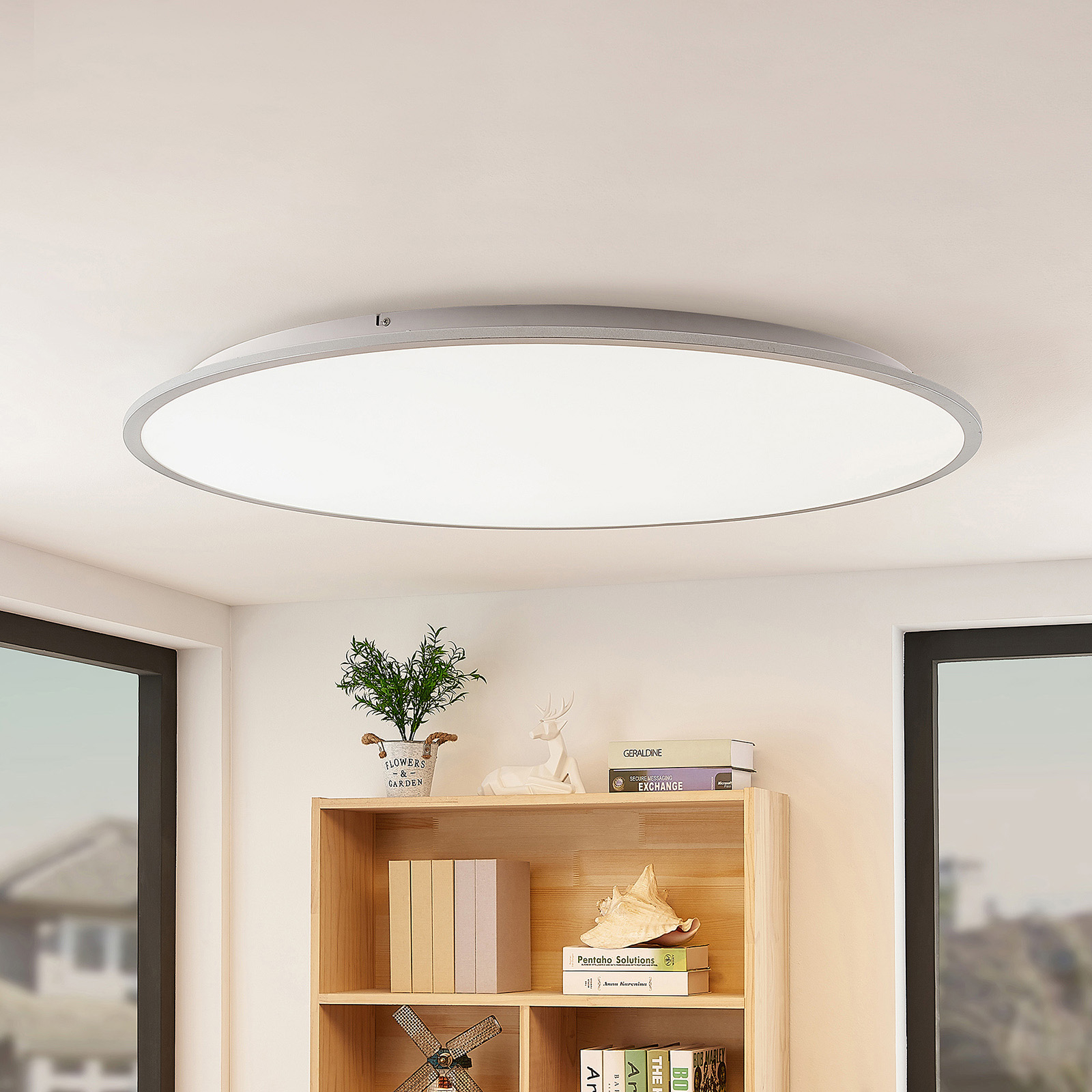 Lindby Narima -LED-kattovalo, CCT, Ø 100 cm