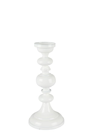 Artist Kynttilänjalka 30 cm Metalli Valkoinen