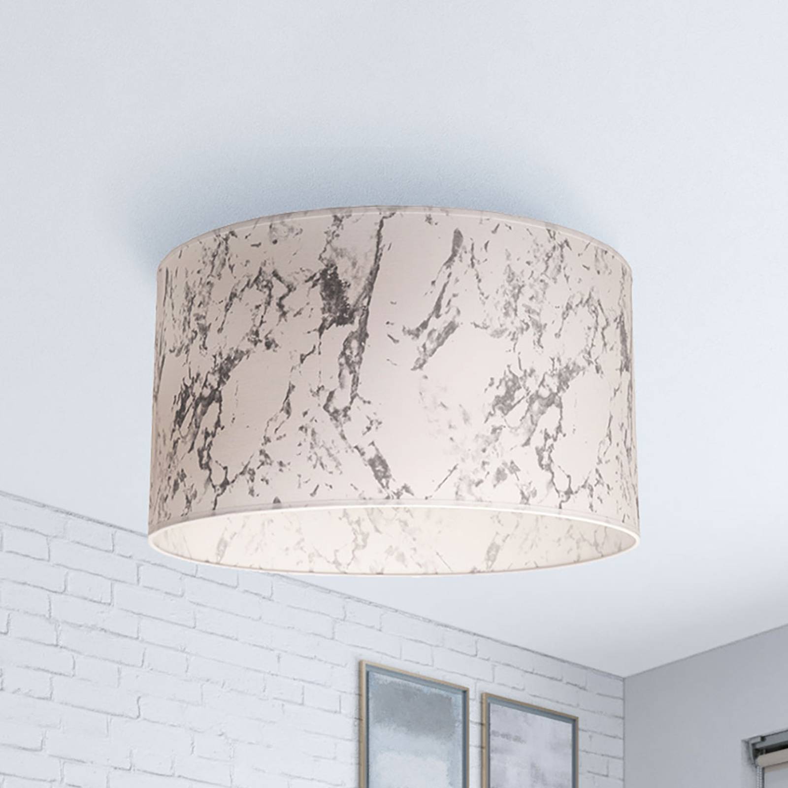 Kattovalaisin Marble, marmoroitu valkoinen