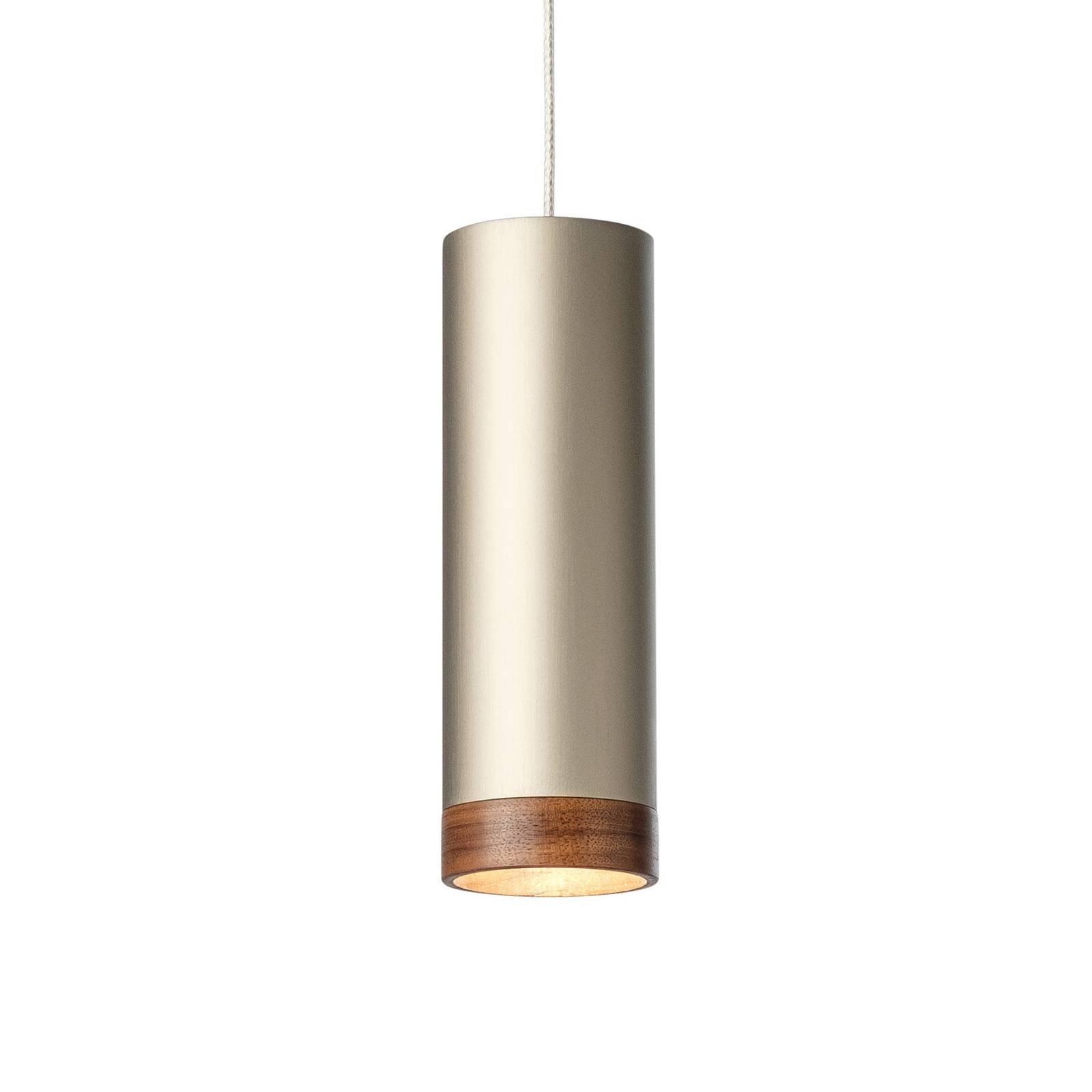 LED-riippuvalaisin PHEB, hopea-pronssi/pähkinäpuu