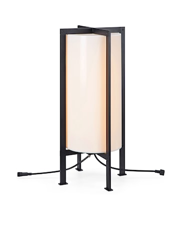Garden24 Lattiavalaisin Frame Valkoinen/Musta 54 cm 6W