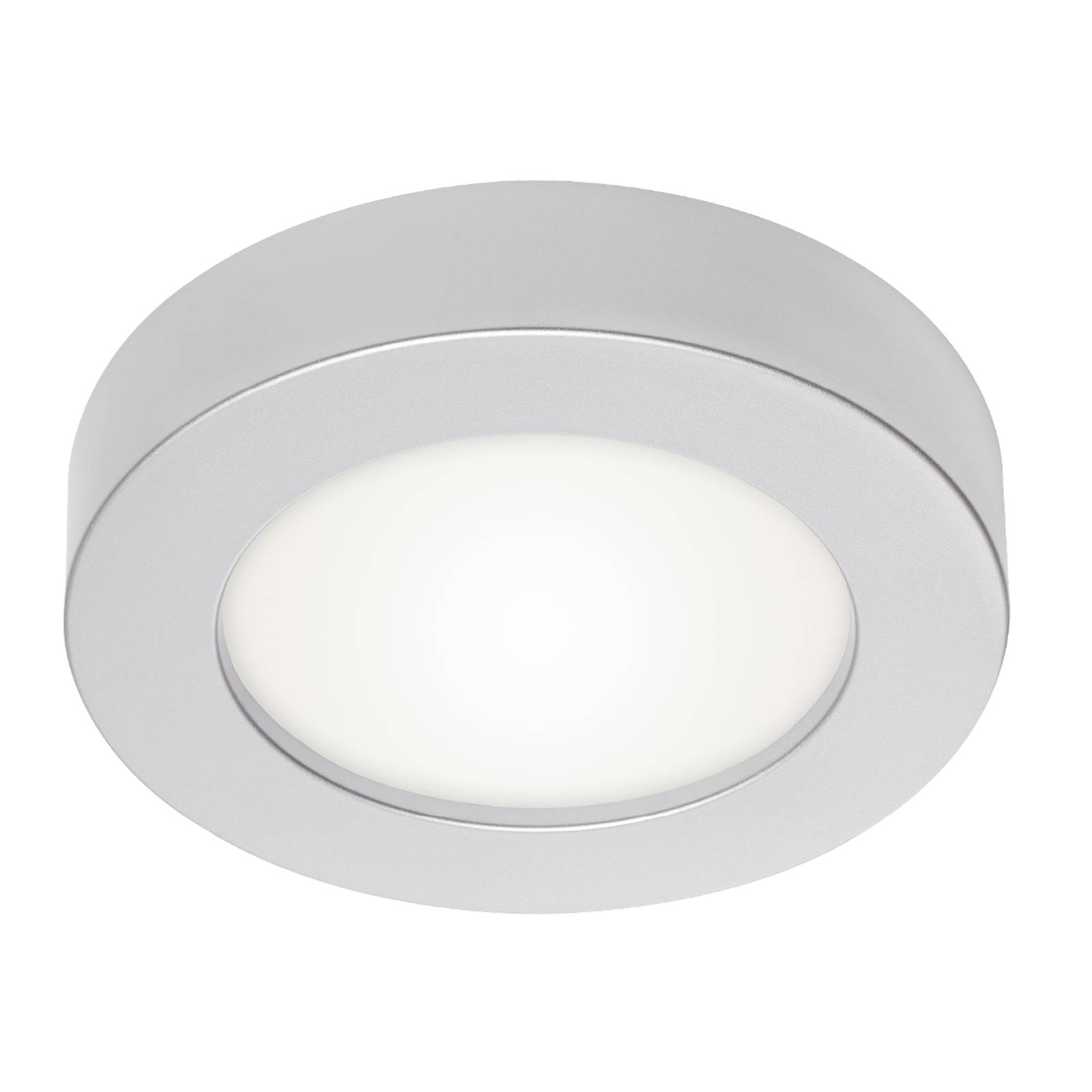 Prios Edwina -LED-kattovalaisin, hopea, 12,2 cm