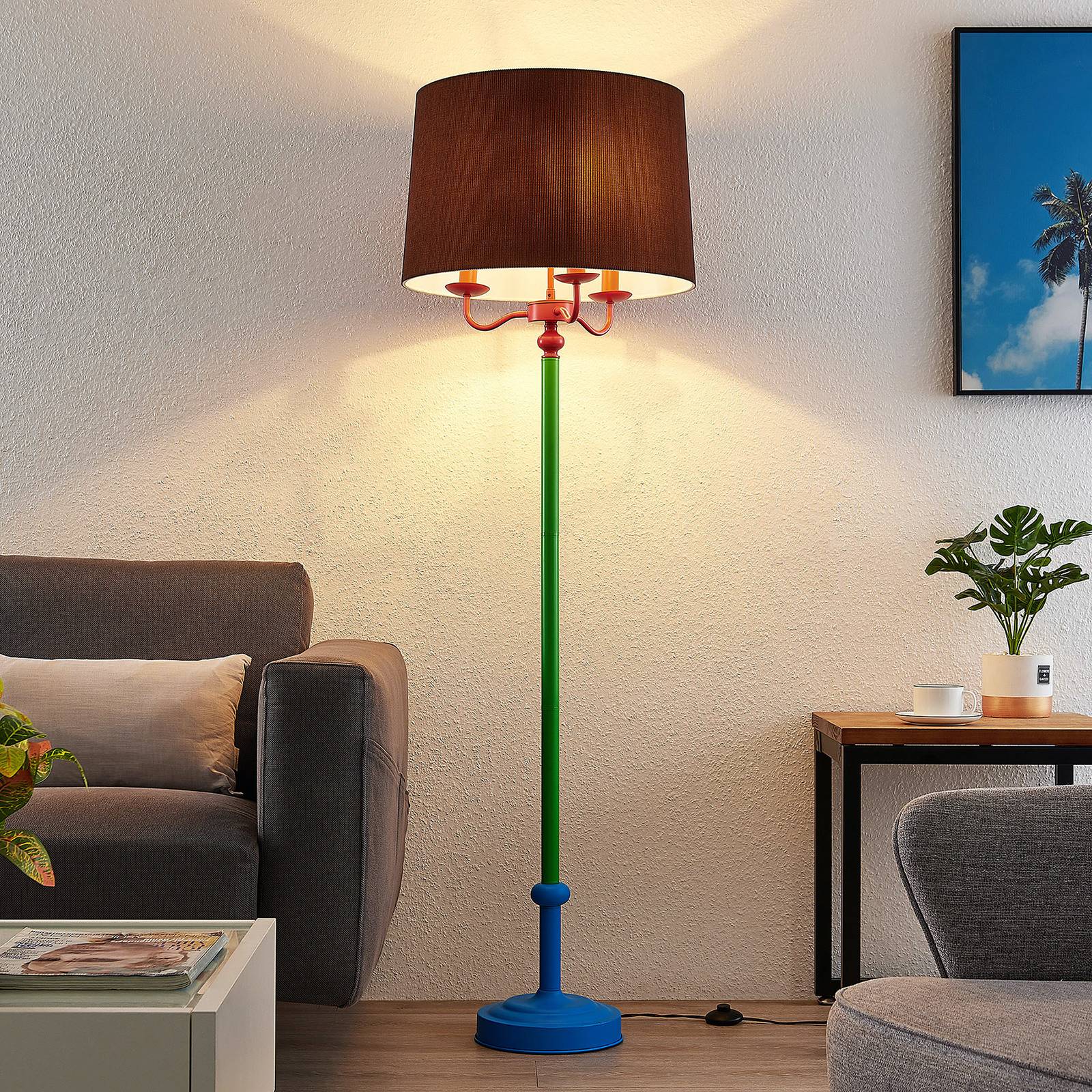 Lindby Christer -lattiavalo, monivärinen, 160 cm