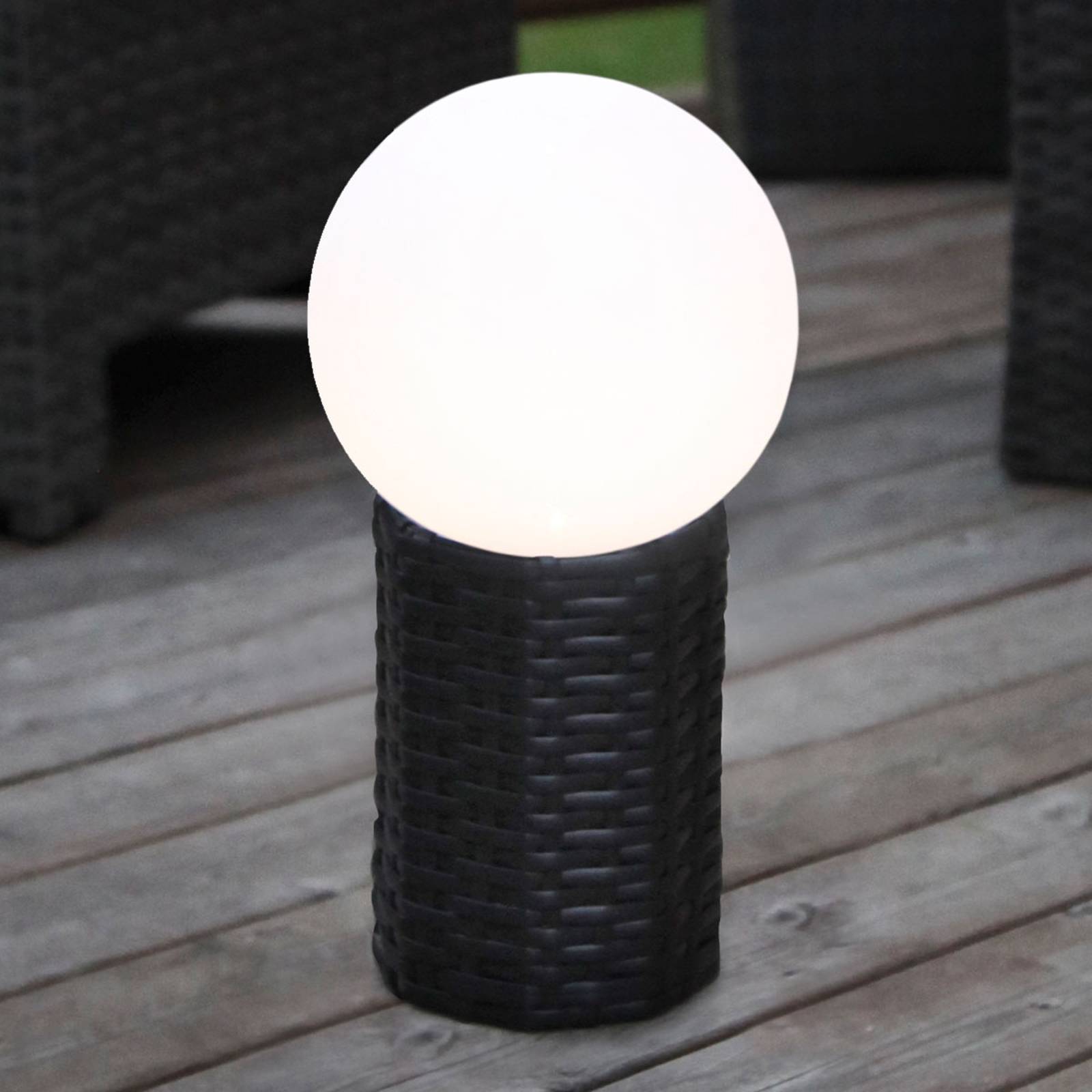 Jalallinen LED-aurinkokennopallo Lug, Ø 20 cm