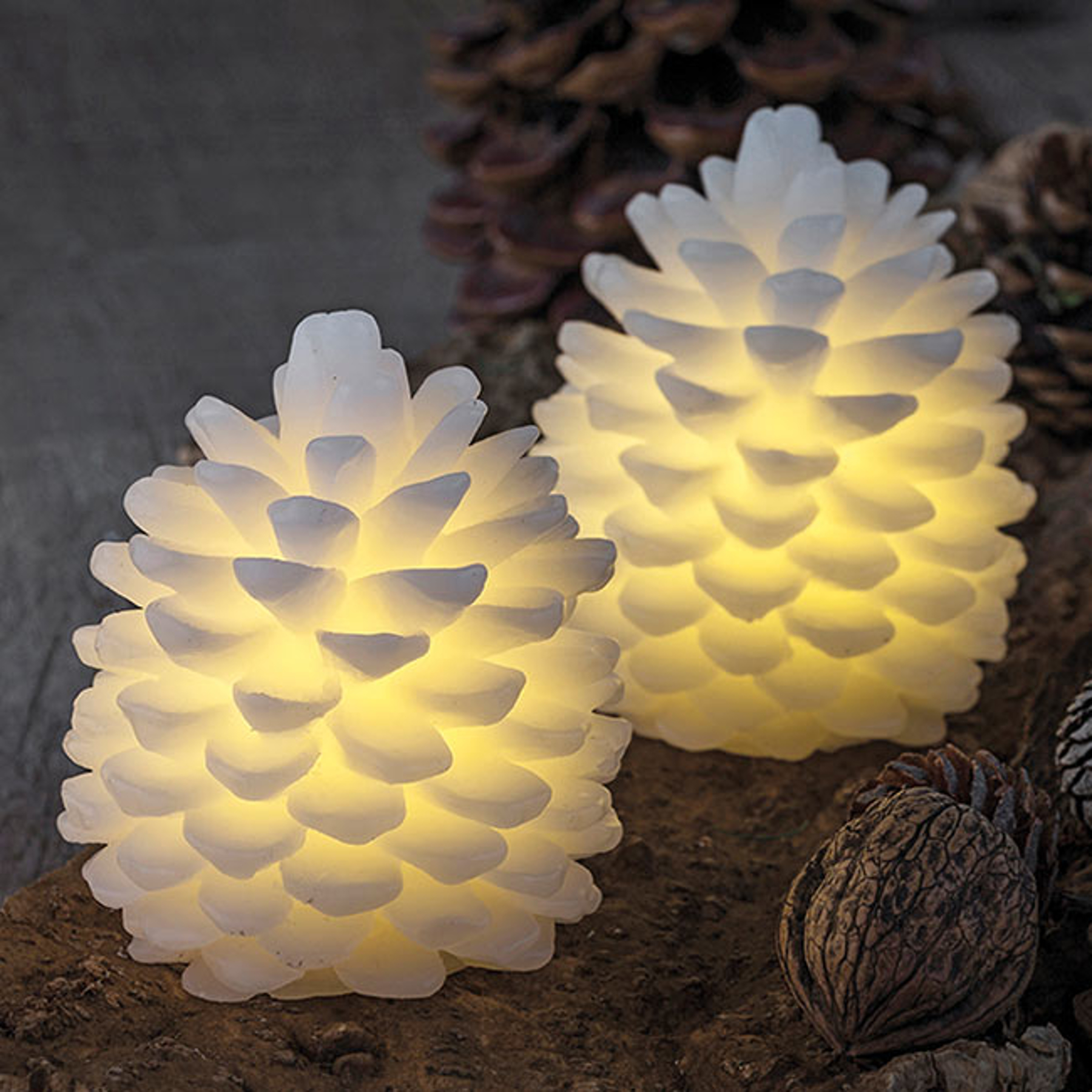 LED-kynttilä Clara, korkeus 10 cm, 2 kpl/pakkaus