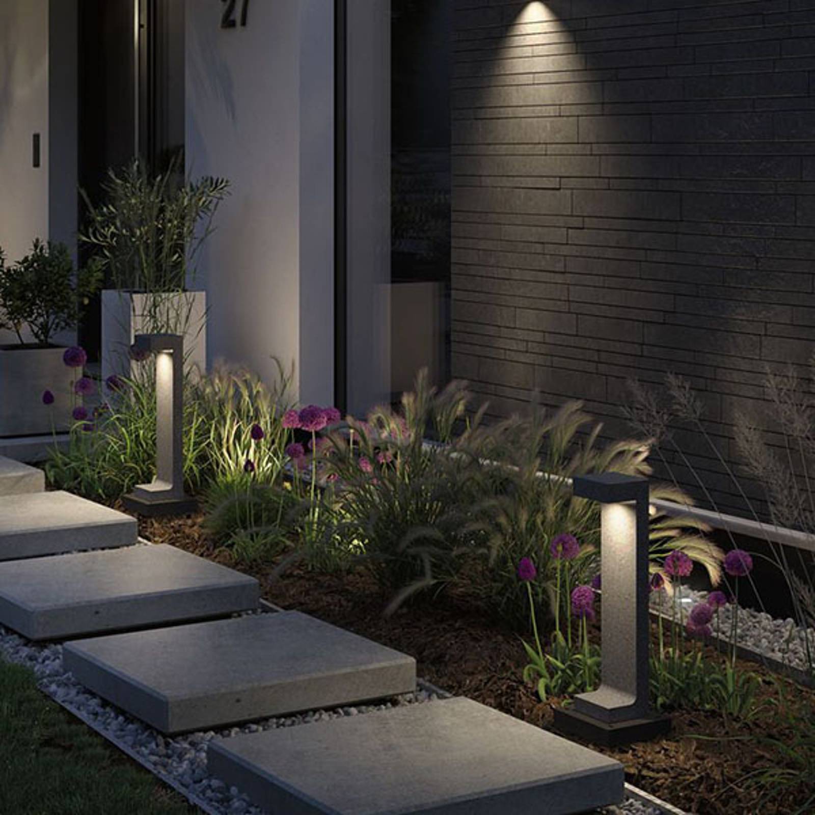 Paulmann Concrea -LED-pylväsvalaisin, korkeus 61cm