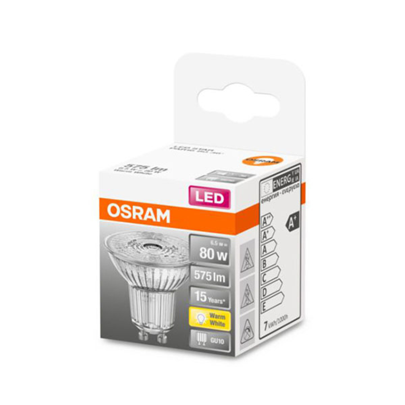 OSRAM-LED-heljastin Star GU10 6,9W, 36°