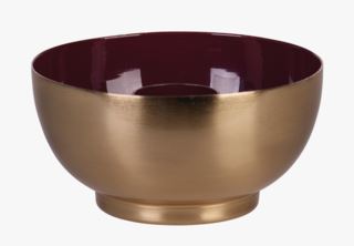 Bowl kynttilänjalka viininpunainen