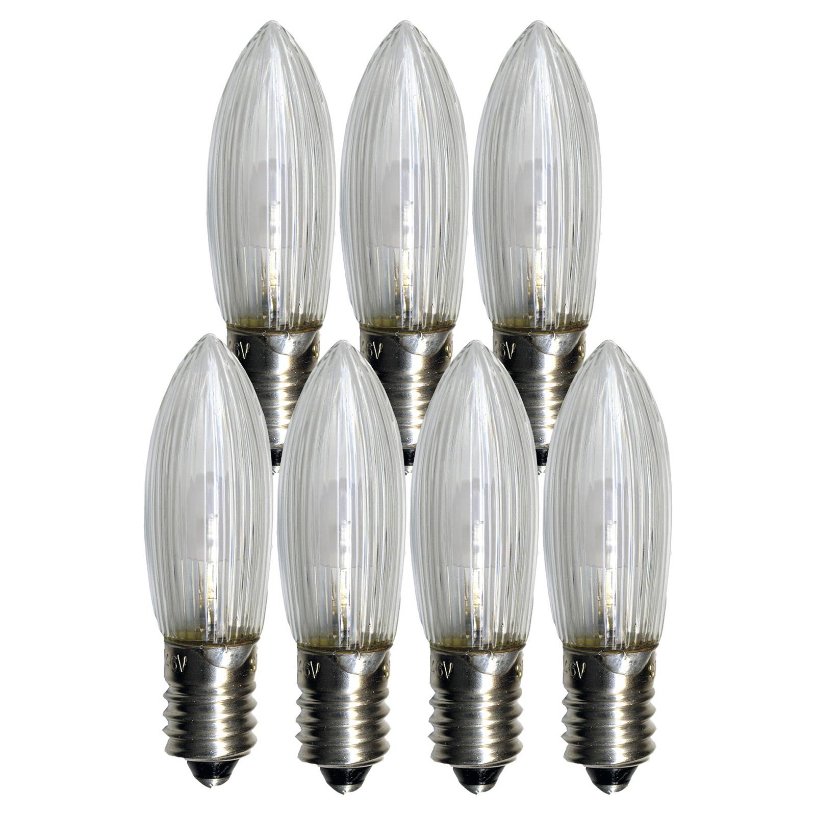 LED-vaihtolamppu E10 0,2W 2 100 K 7 kpl / pakkaus