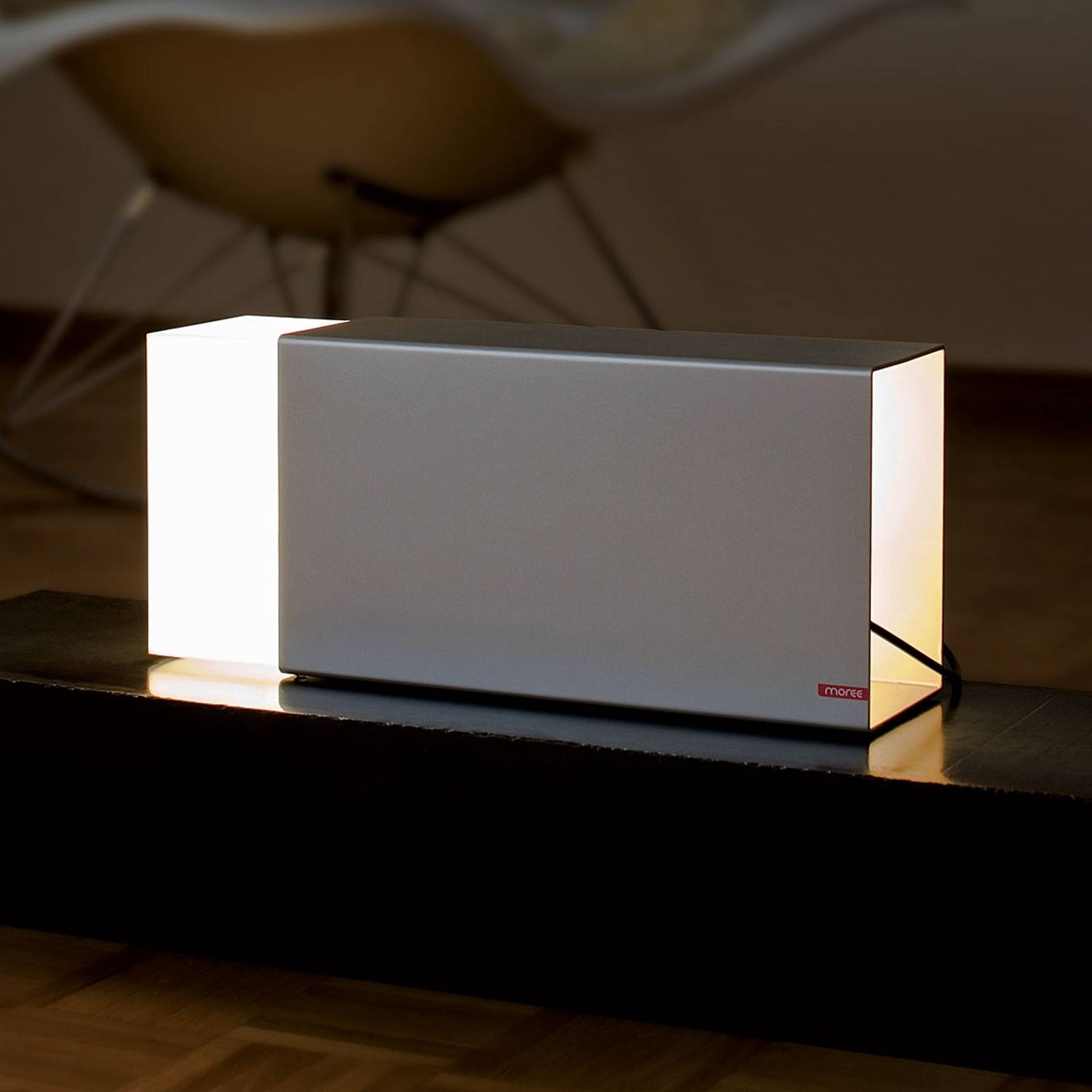 Pöytävalaisin Eraser 380 silver