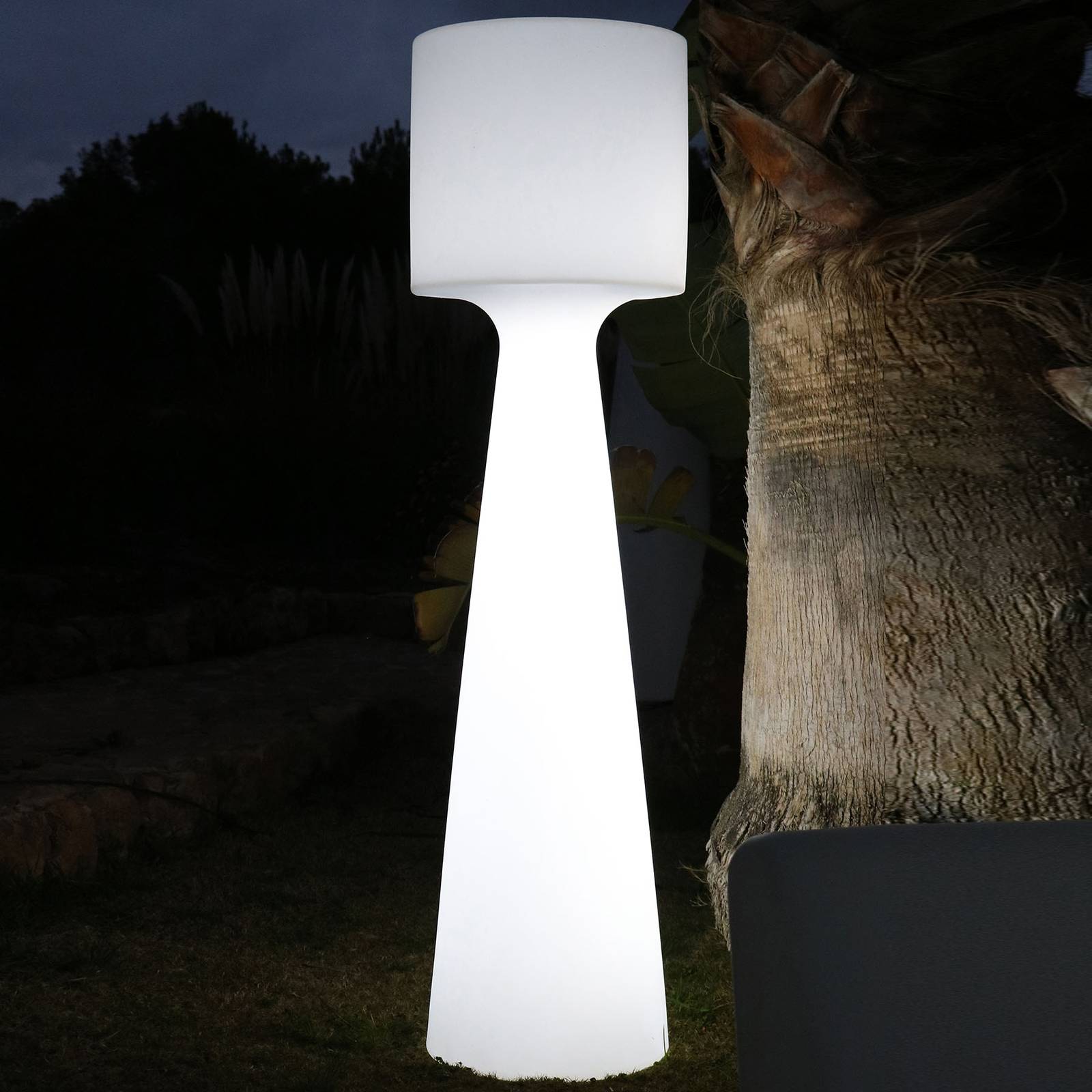 Newgarden Grace -LED-lattiavalo, akku, K 140 cm