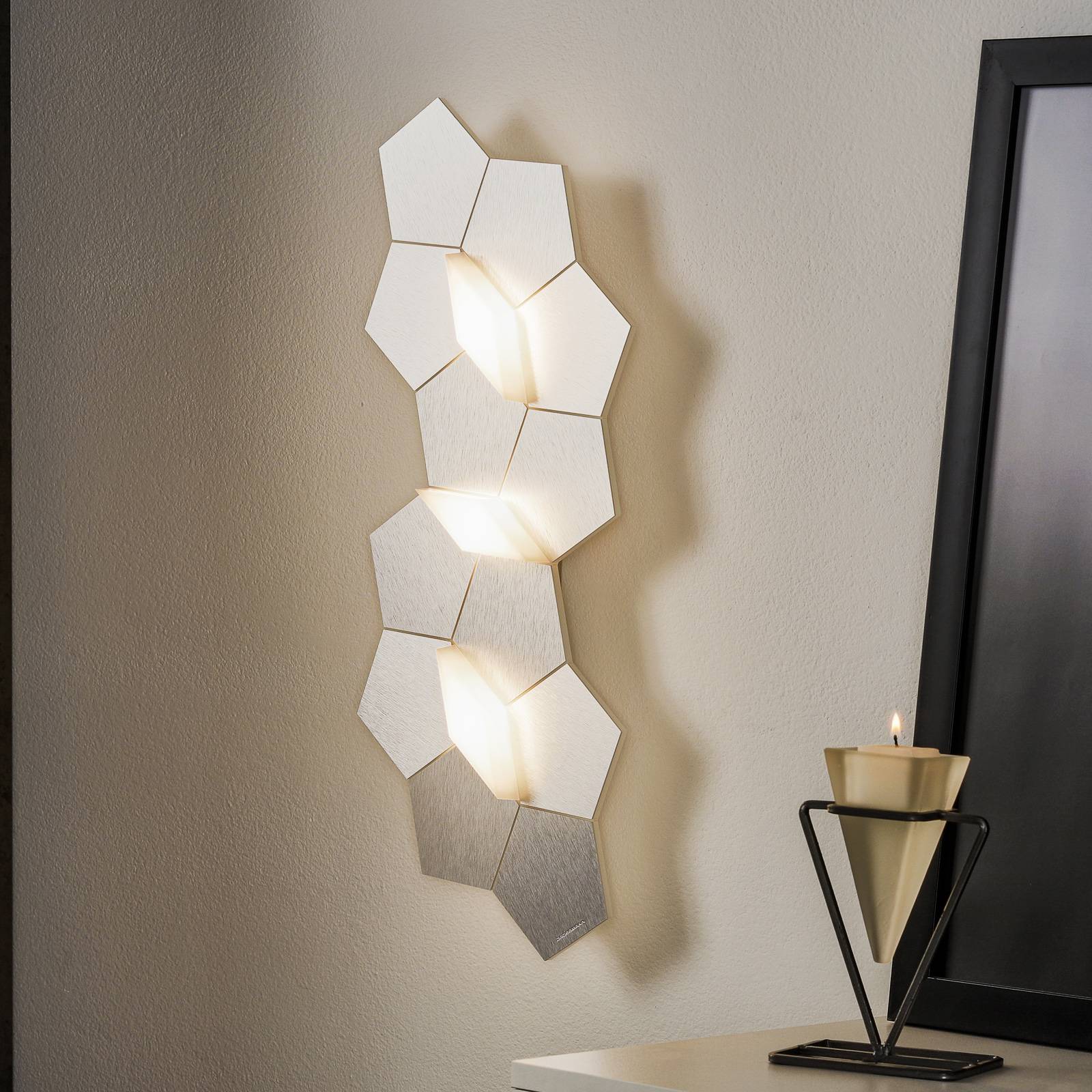 GROSSMANN Linde LED-seinälamppu, 3-lamppuinen