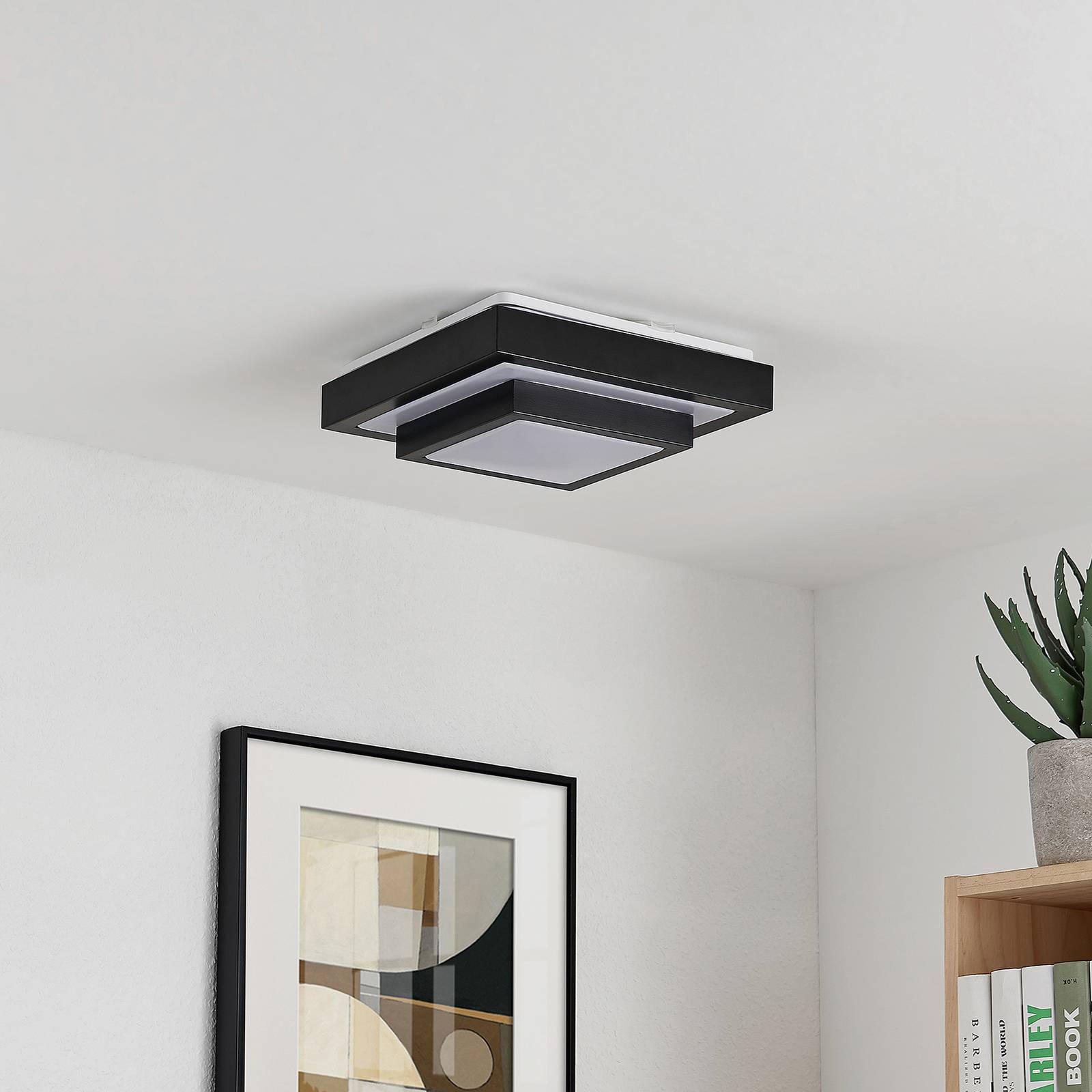 Lindby Vilho -LED-kattovalaisin, 27 cm