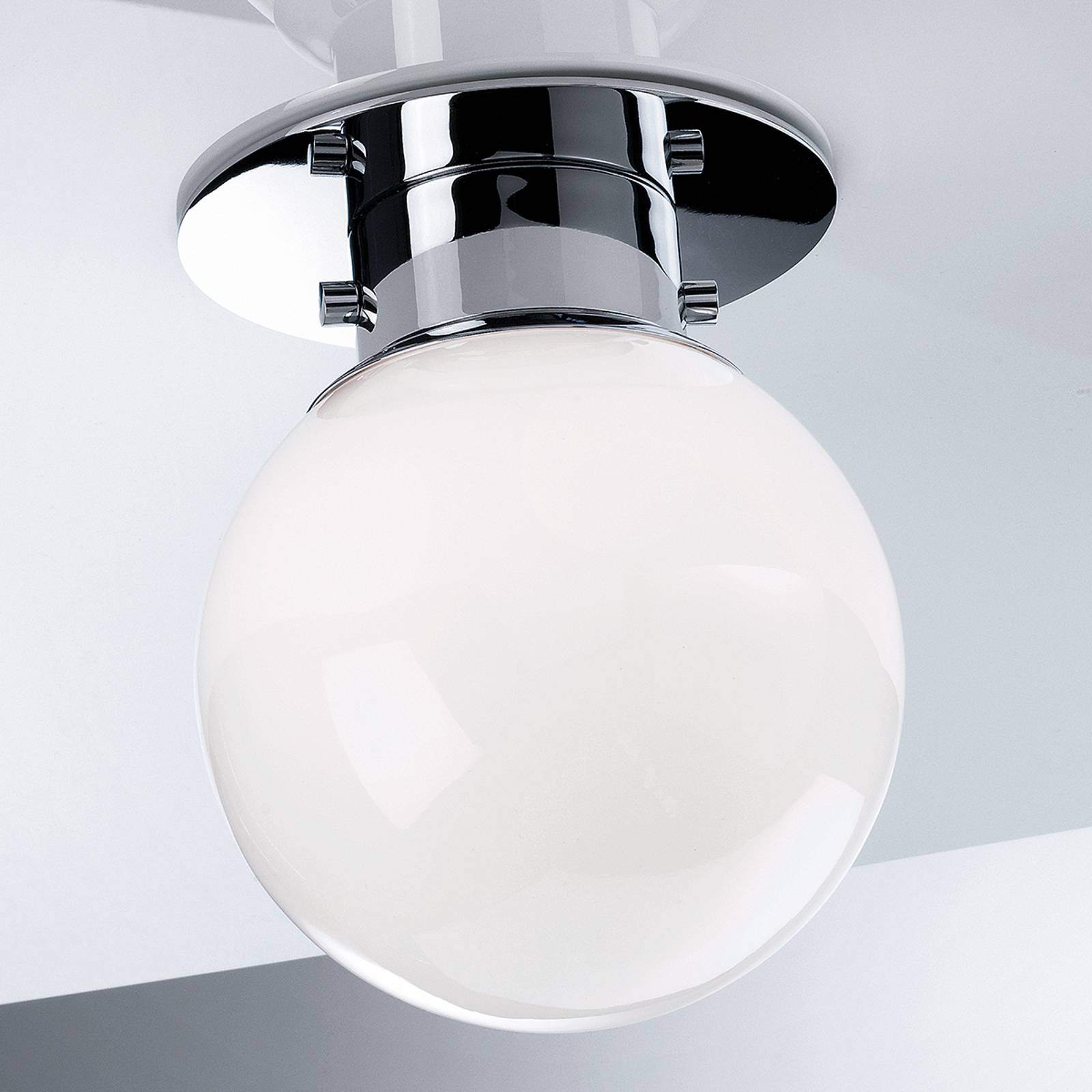 Klassinen pallomainen kattovalaisin Globe, kromi