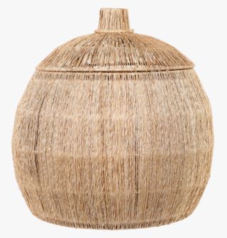 Jute round small kori luonnonväri