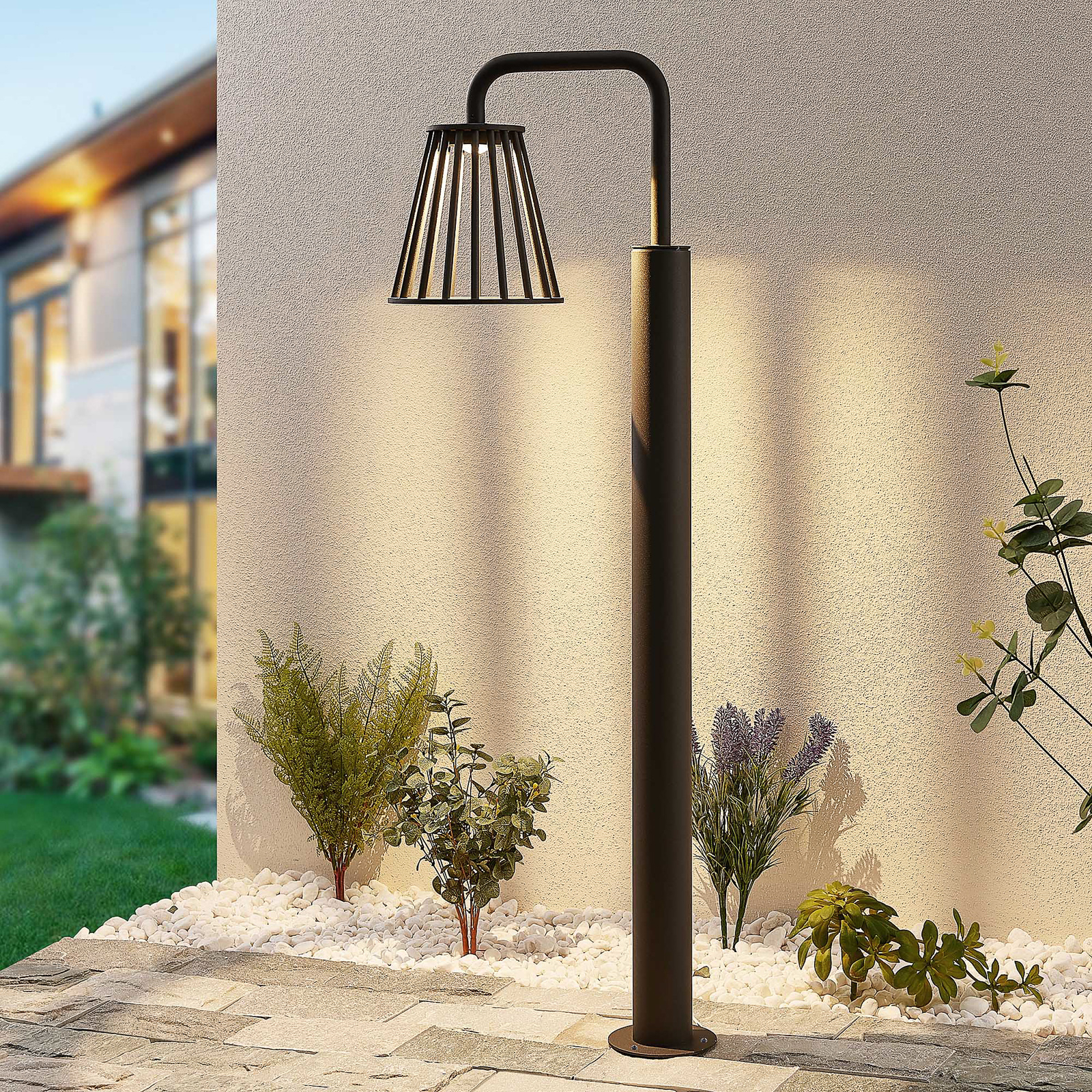 Lucande Miray -LED-ulkopylväsvalaisin, 100 cm