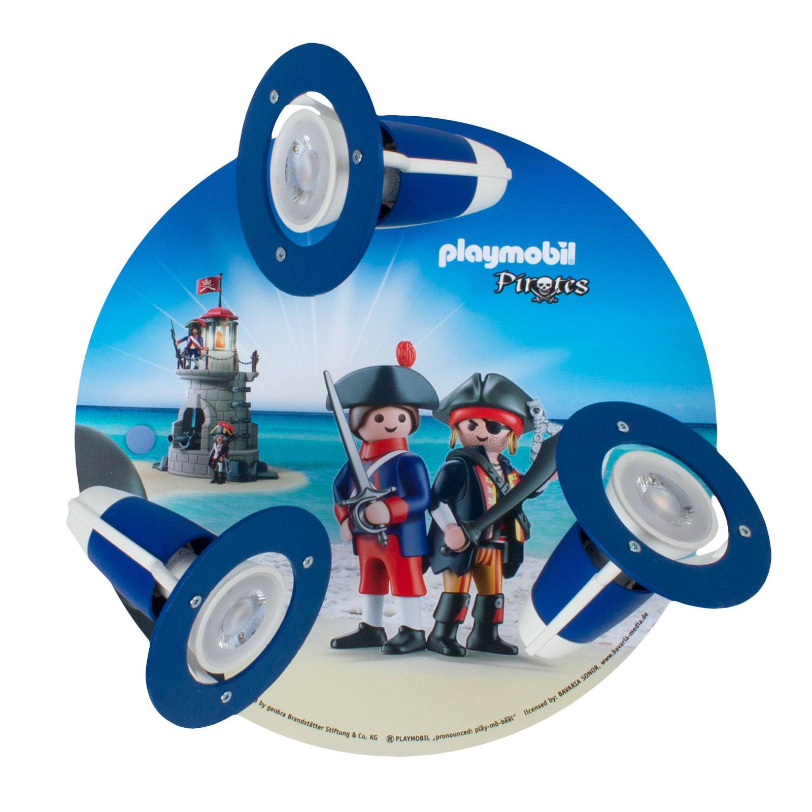 Kattovalaisin Spot PLAYMOBIL Pirates, 3-lamppuinen