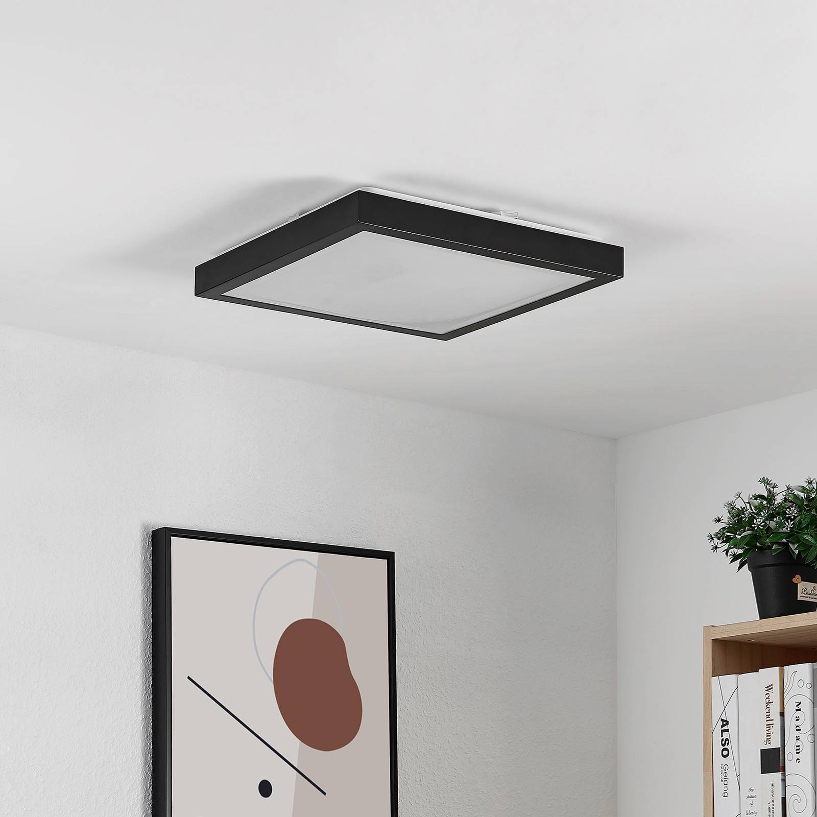 Lindby Atilio -LED-kattovalaisin, 37,5 cm