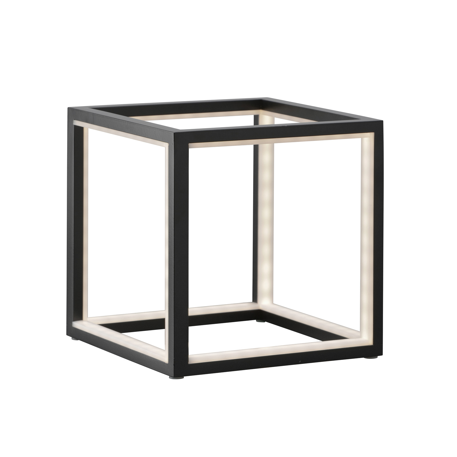 LED-pöytälamppu Delux, musta, 20 cm