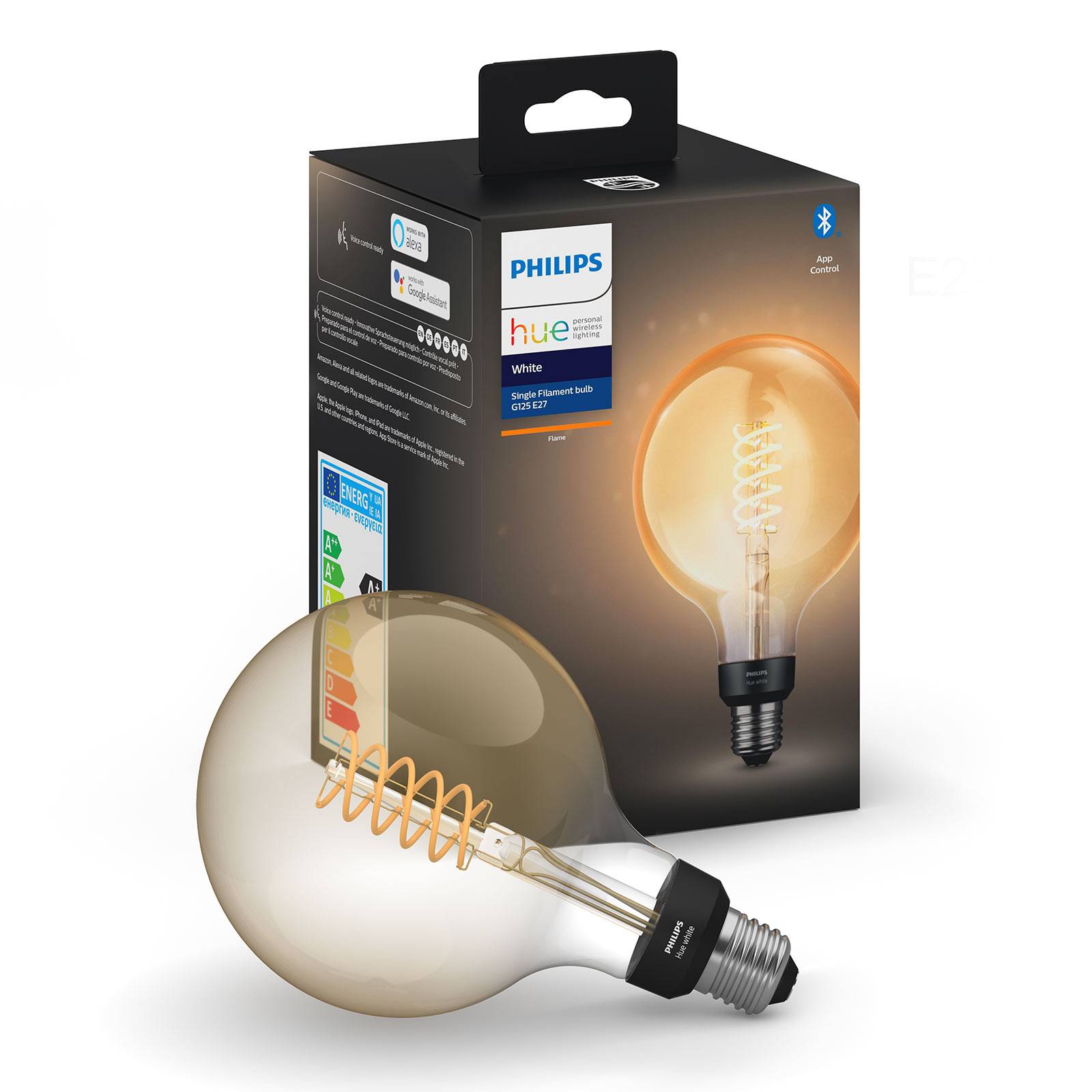 Philips Hue White Giant Filament-Globe E27 7W
