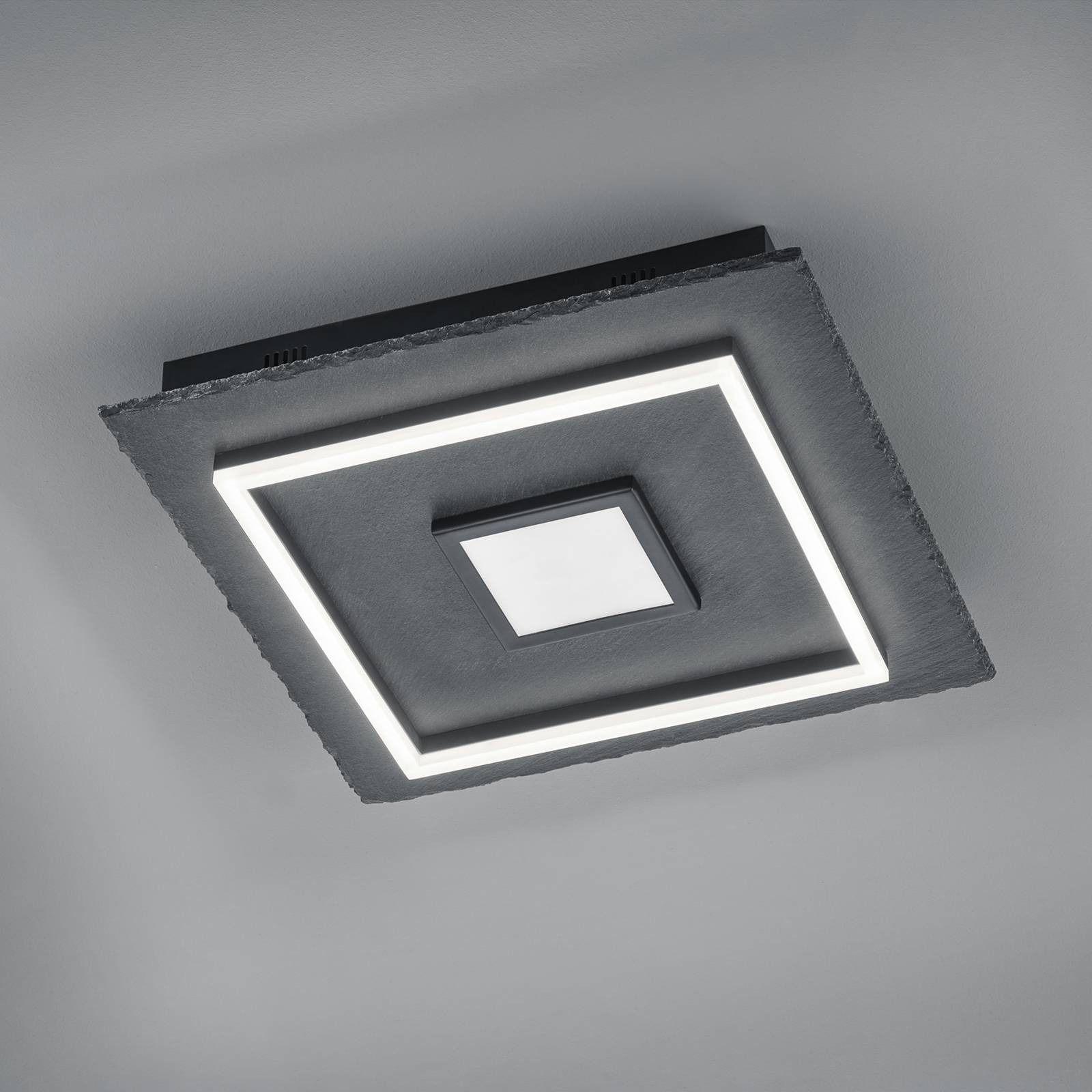 LED-kattolamppu Corbie kulmikas kosketushimmennin