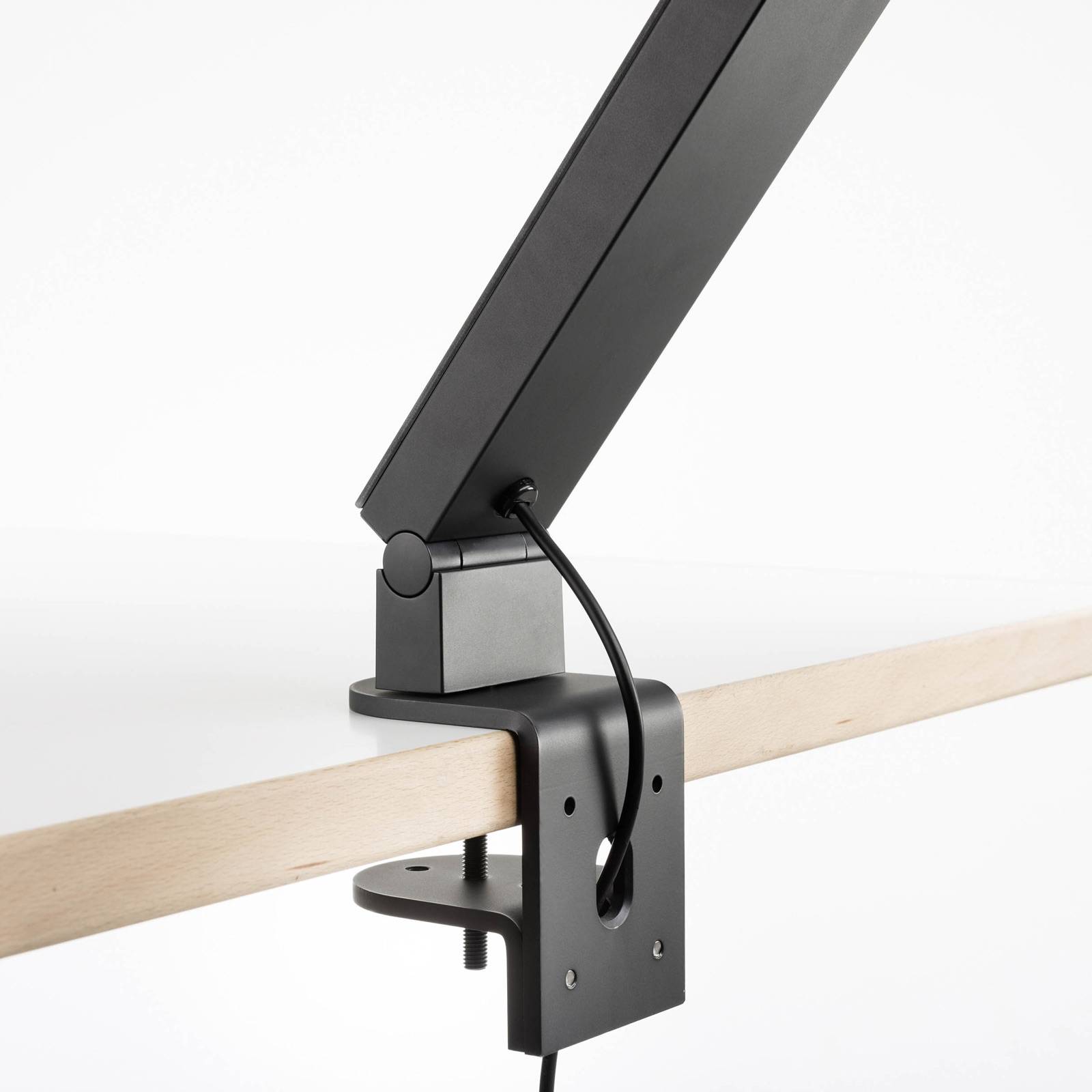 Luctra TableProRadial pöytävalo, klipsi, musta